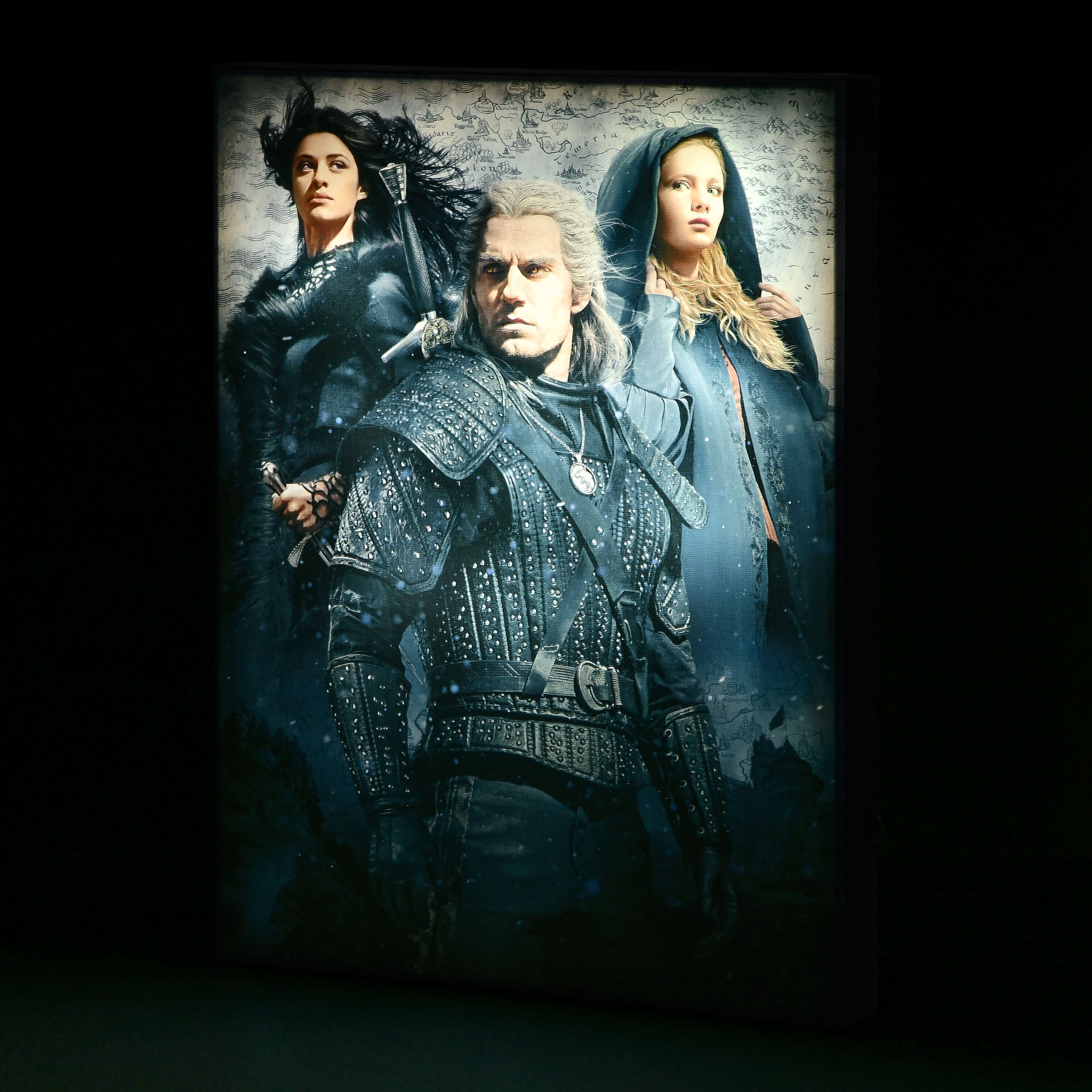 Product image Witcher - Ciri, Yennefer & Geralt Wall Picture with Light
