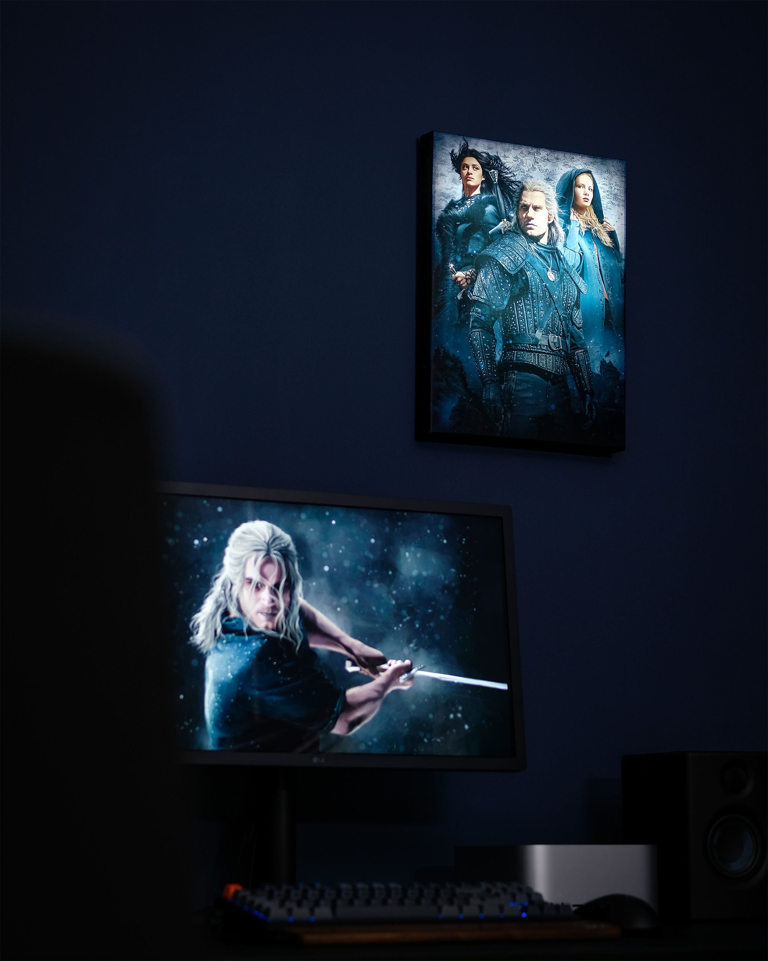 Product image Witcher - Ciri, Yennefer & Geralt Wall Picture with Light