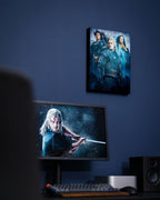 Product image Witcher - Ciri, Yennefer & Geralt Wall Picture with Light