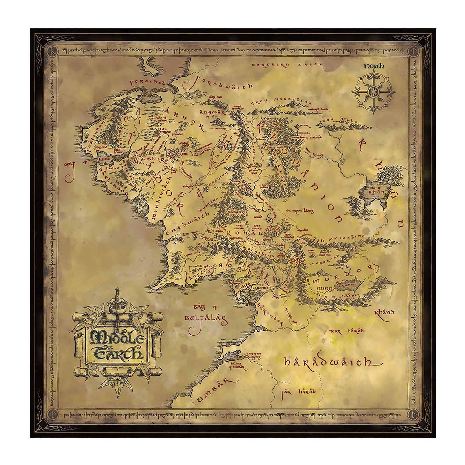Product image The Lord of the Rings - Map of Middle-earth Puzzle
