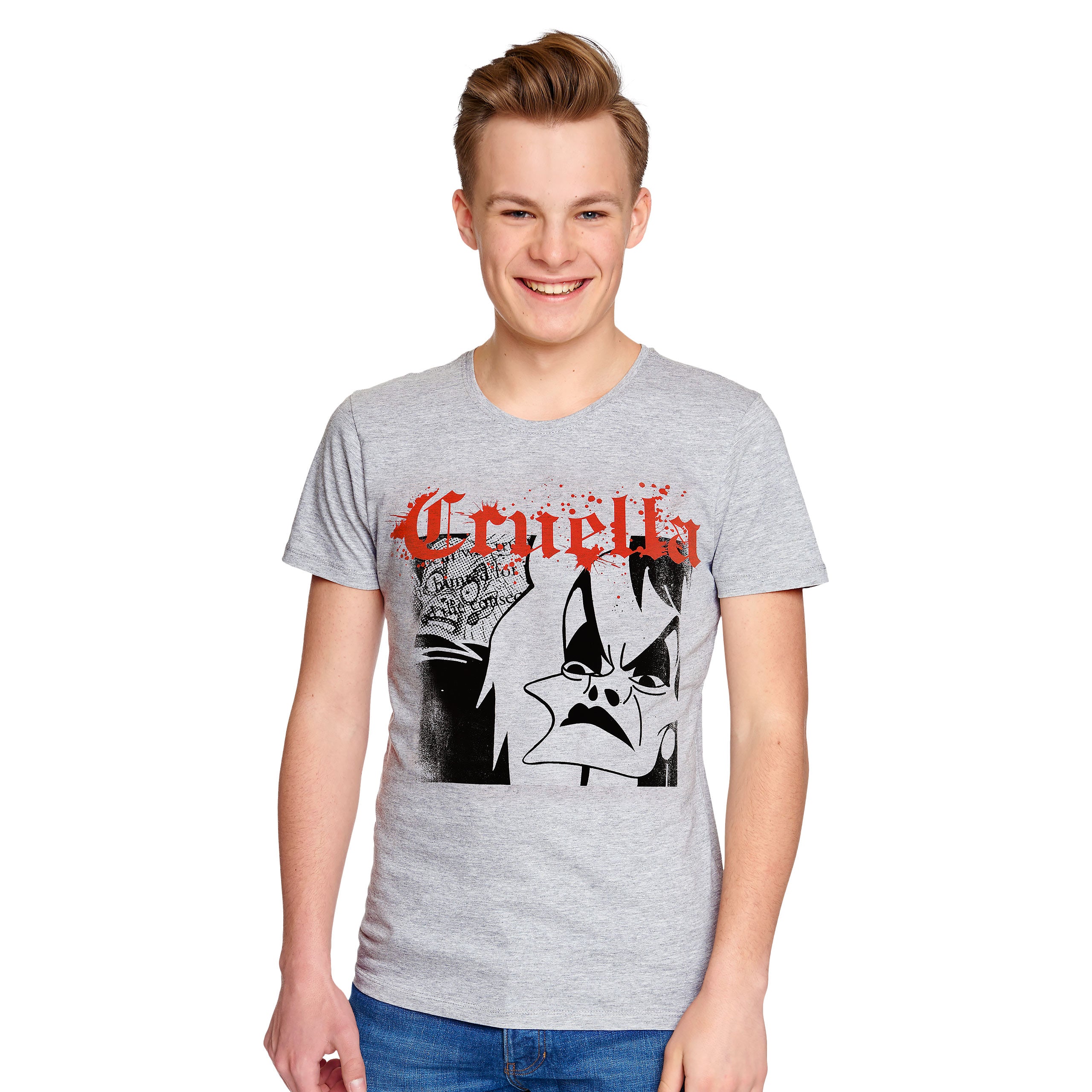 Product image Disney Villains - Splatter Cruella T-Shirt gray