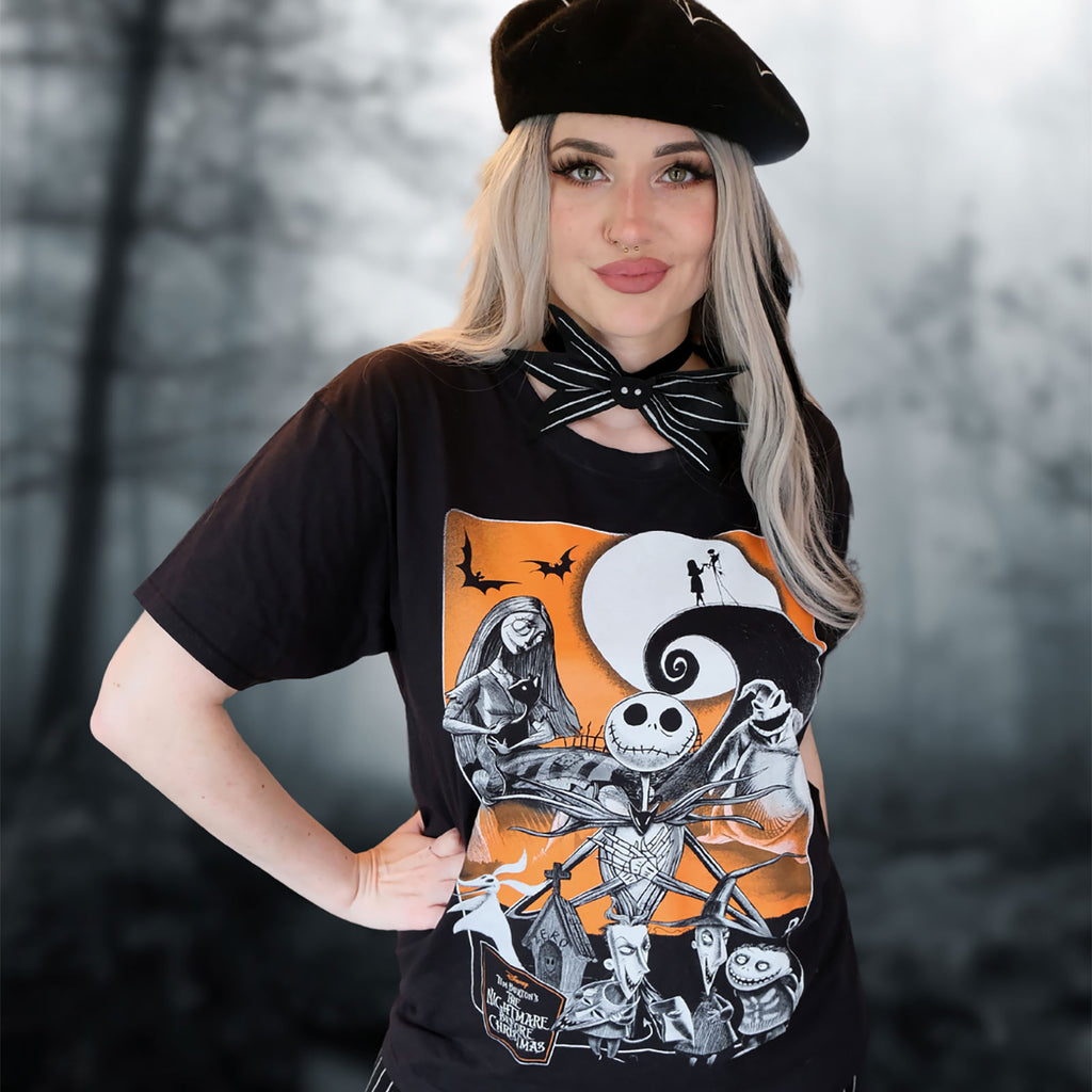 Product image Nightmare Before Christmas - Orange Moon T-Shirt black