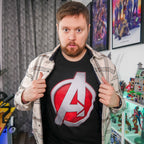 Product image Avengers - Silver Logo T-Shirt Black