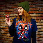 Product image Deadpool Christmas T-Shirt with Funko Pop Figure