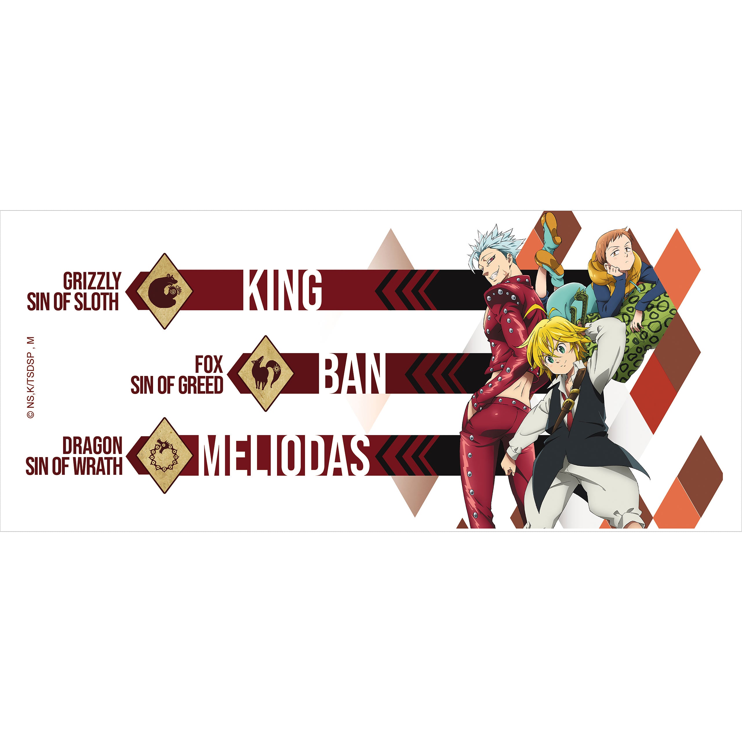 Product image Seven Deadly Sins - Meliodas, Ban & King Mug
