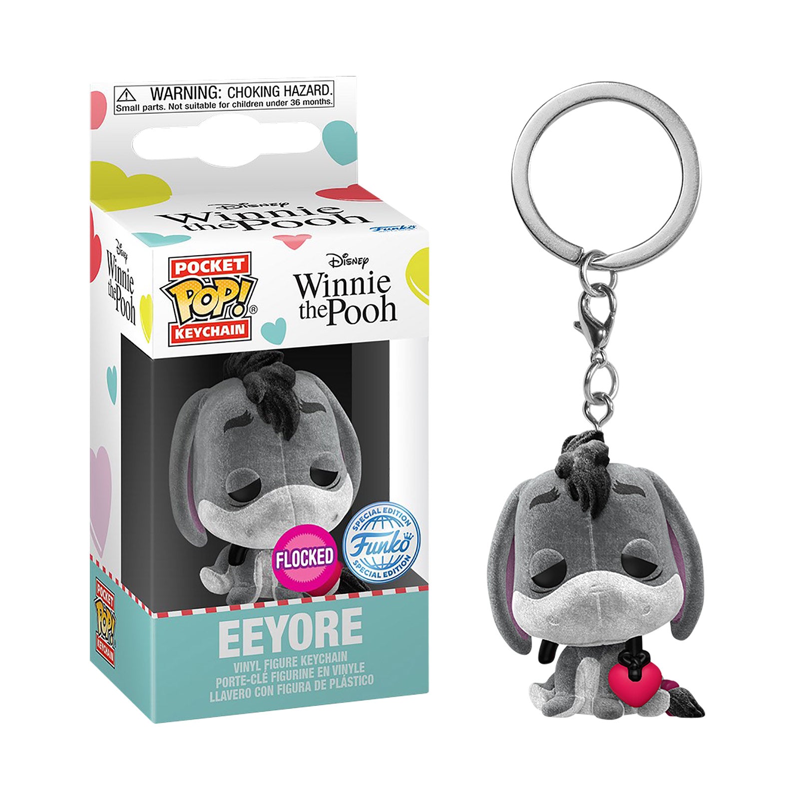 Product image Winnie the Pooh - Eeyore with Heart Funko Pop Keychain
