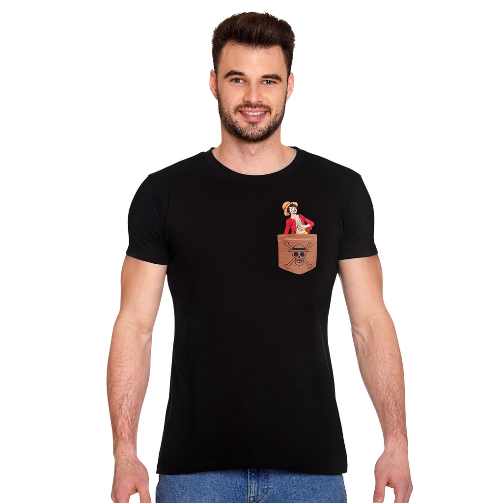 Product image One Piece - Pocket Ruffy Black T-Shirt