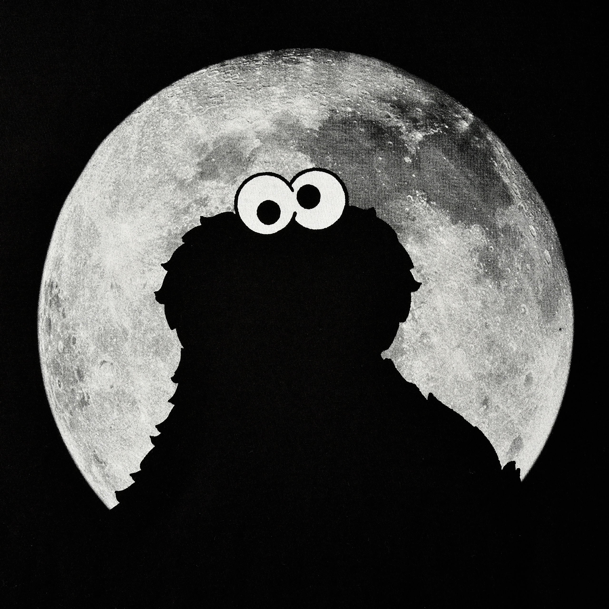 Product image Sesame Street - Cookie Monster Moonnight T-Shirt Black