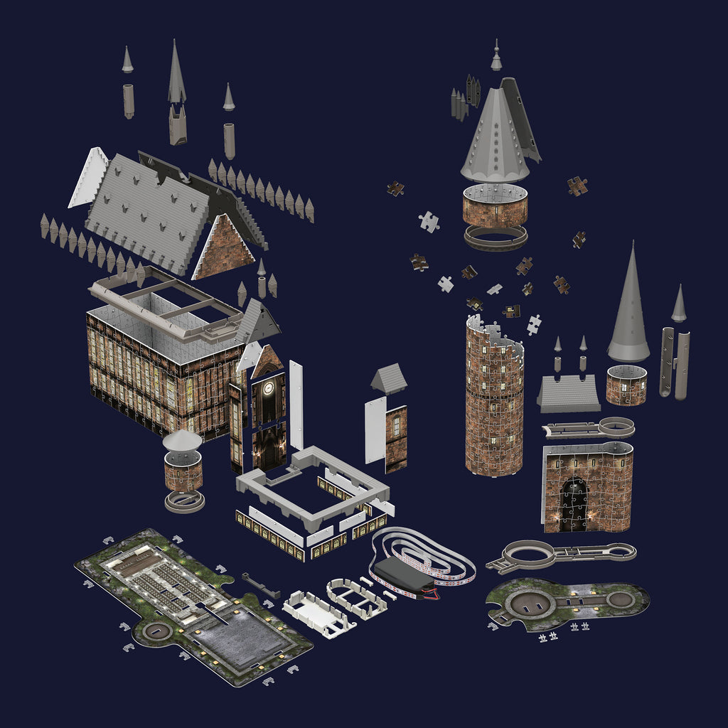 Product image Hogwarts Castle The Great Hall 3D Puzzle with Lighting - Harry Potter