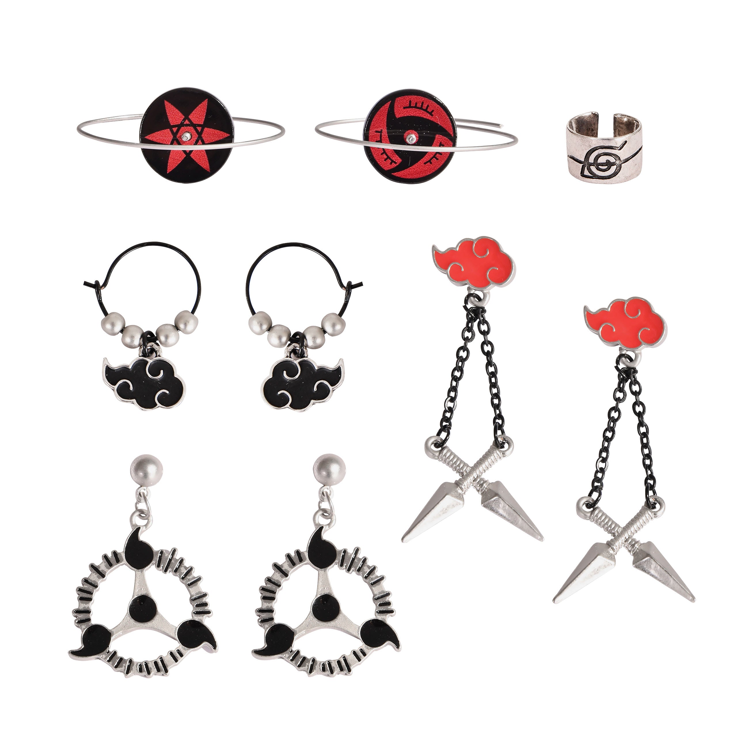 Product image Naruto Shippuden - Icons Earrings 4-piece set