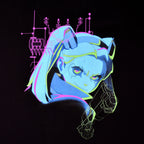 Product image Cyberpunk Edgerunners - Rebecca Neon T-Shirt Black