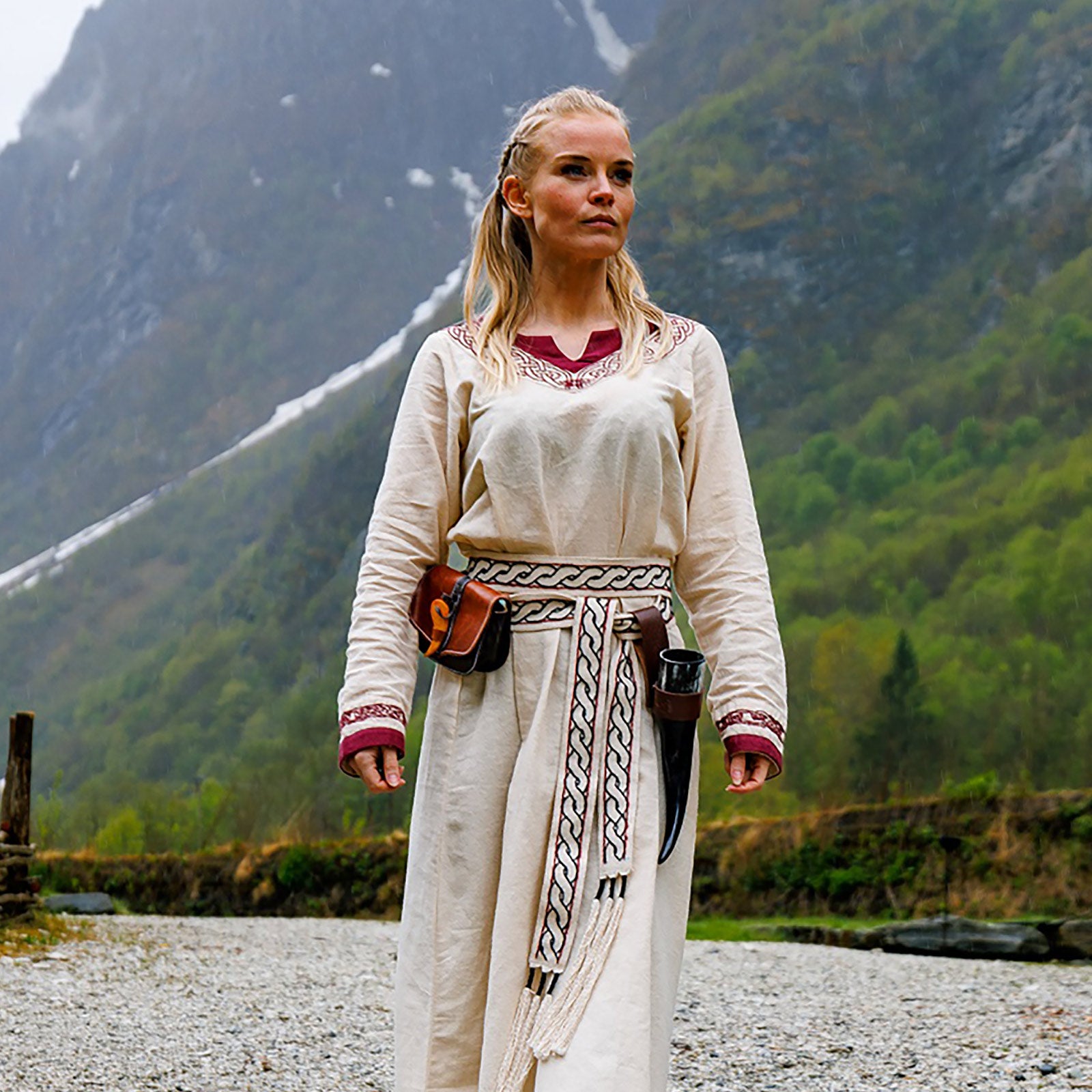Product image Viking dress Lagertha beige-red