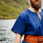 Product image Medieval tunic short sleeve Theobald blue