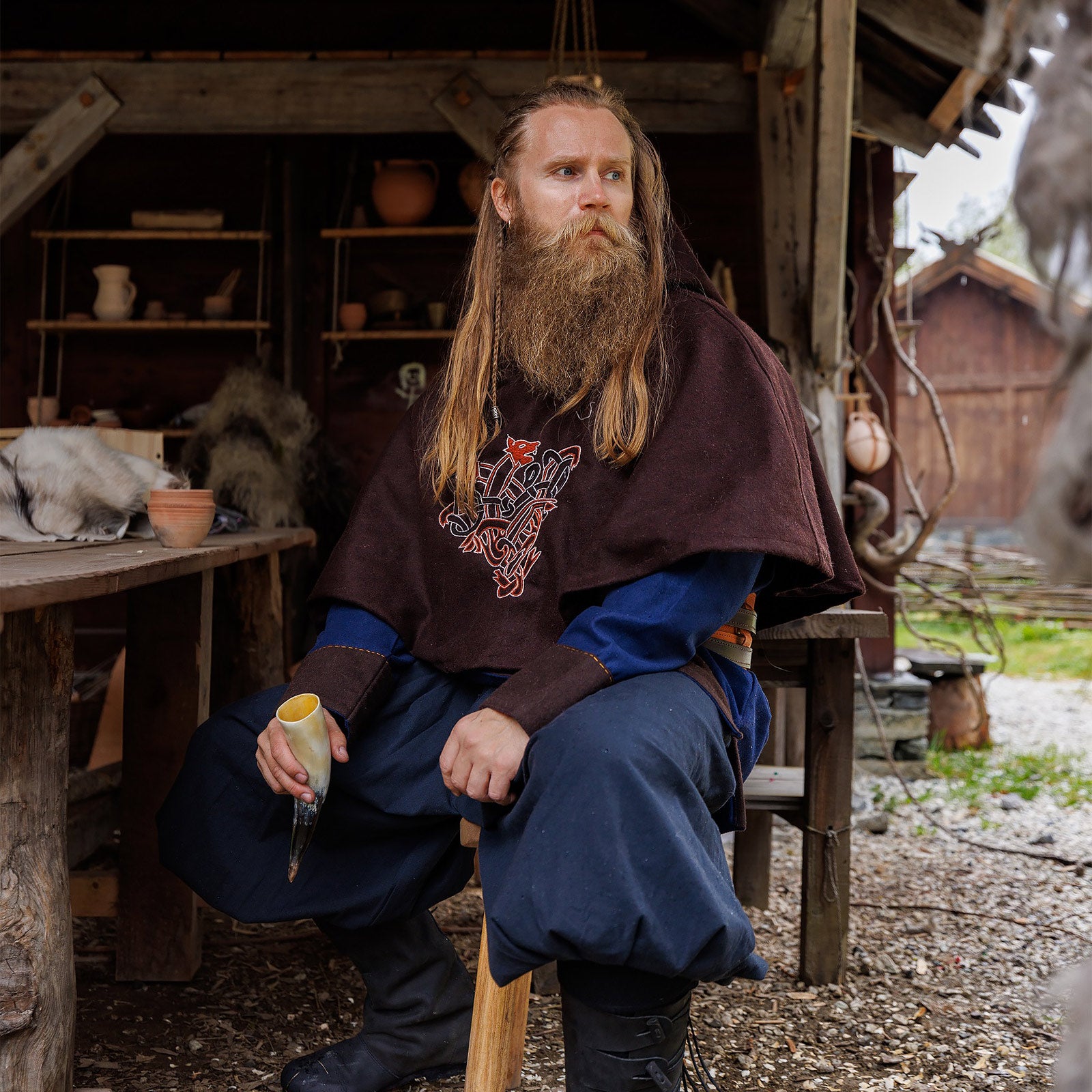 Product image Medieval Hood Bjomolf Brown