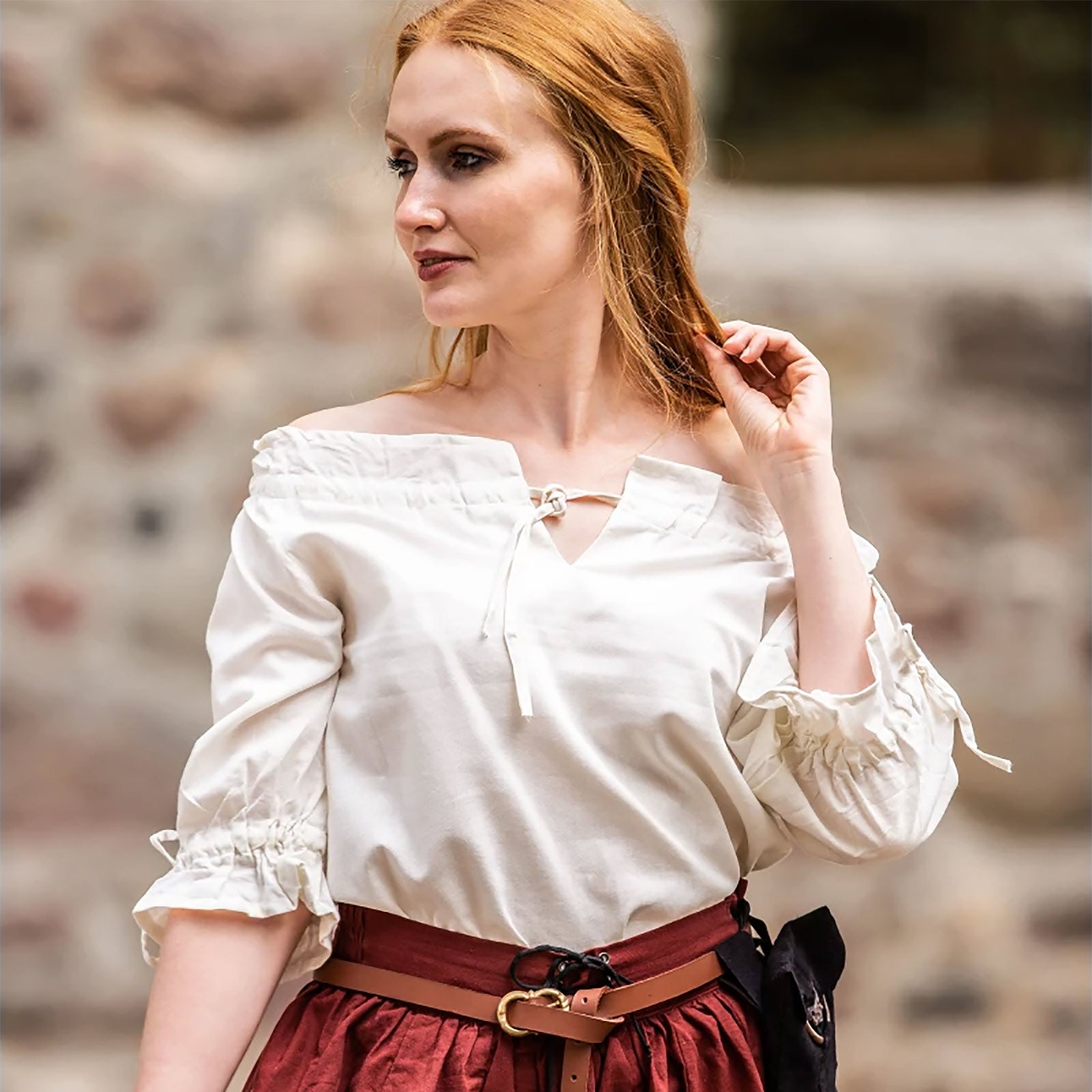 Product image Medieval Short Sleeve Blouse Vera Beige