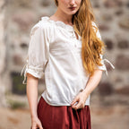 Product image Medieval Short Sleeve Blouse Vera Beige