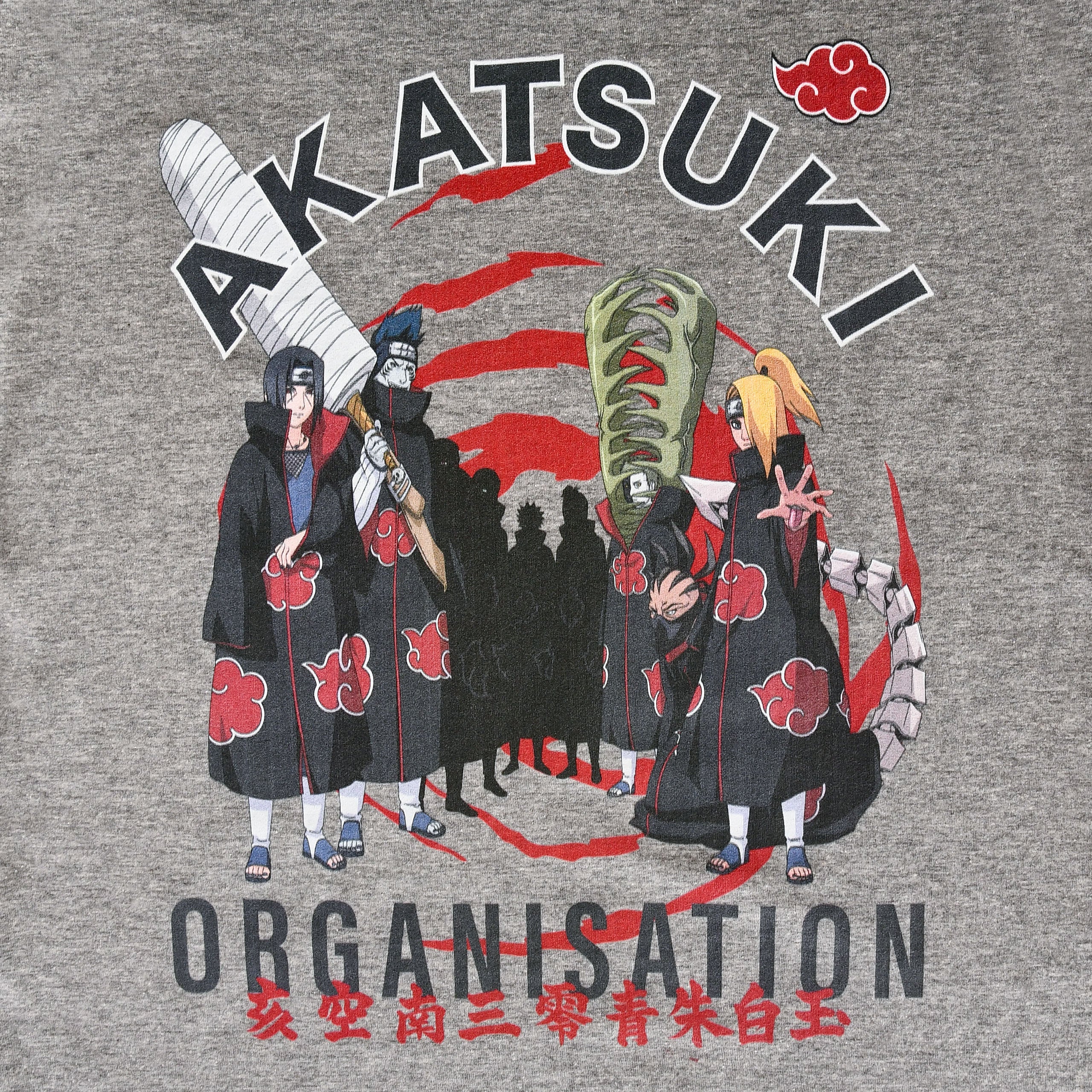 Product image Naruto Shippuden - Akatsuki Organization T-Shirt grey