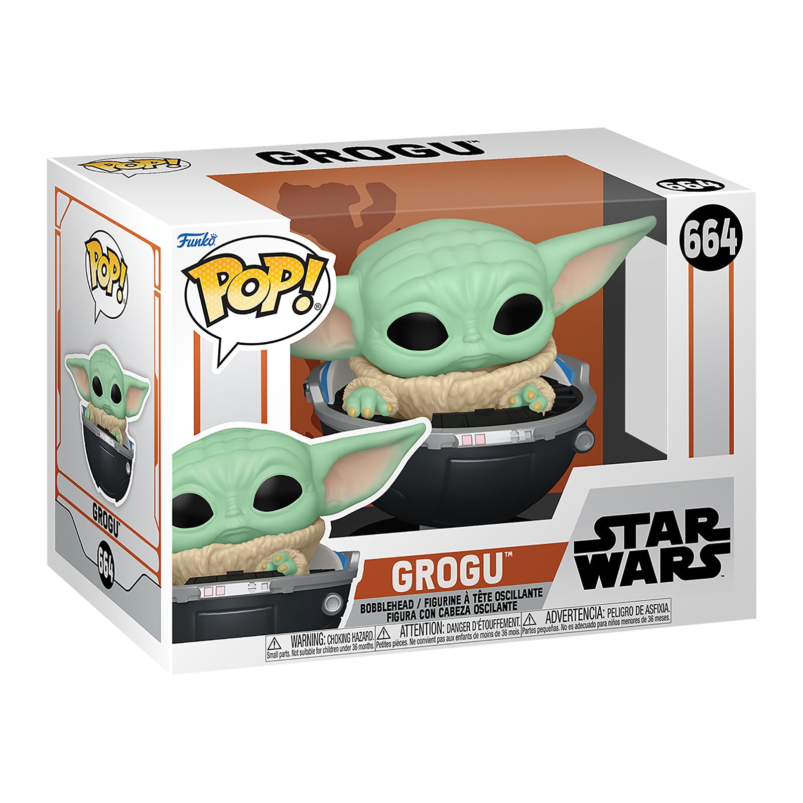 Product image Grogu in Stroller Funko Pop Bobblehead Figure - Star Wars The Mandalorian