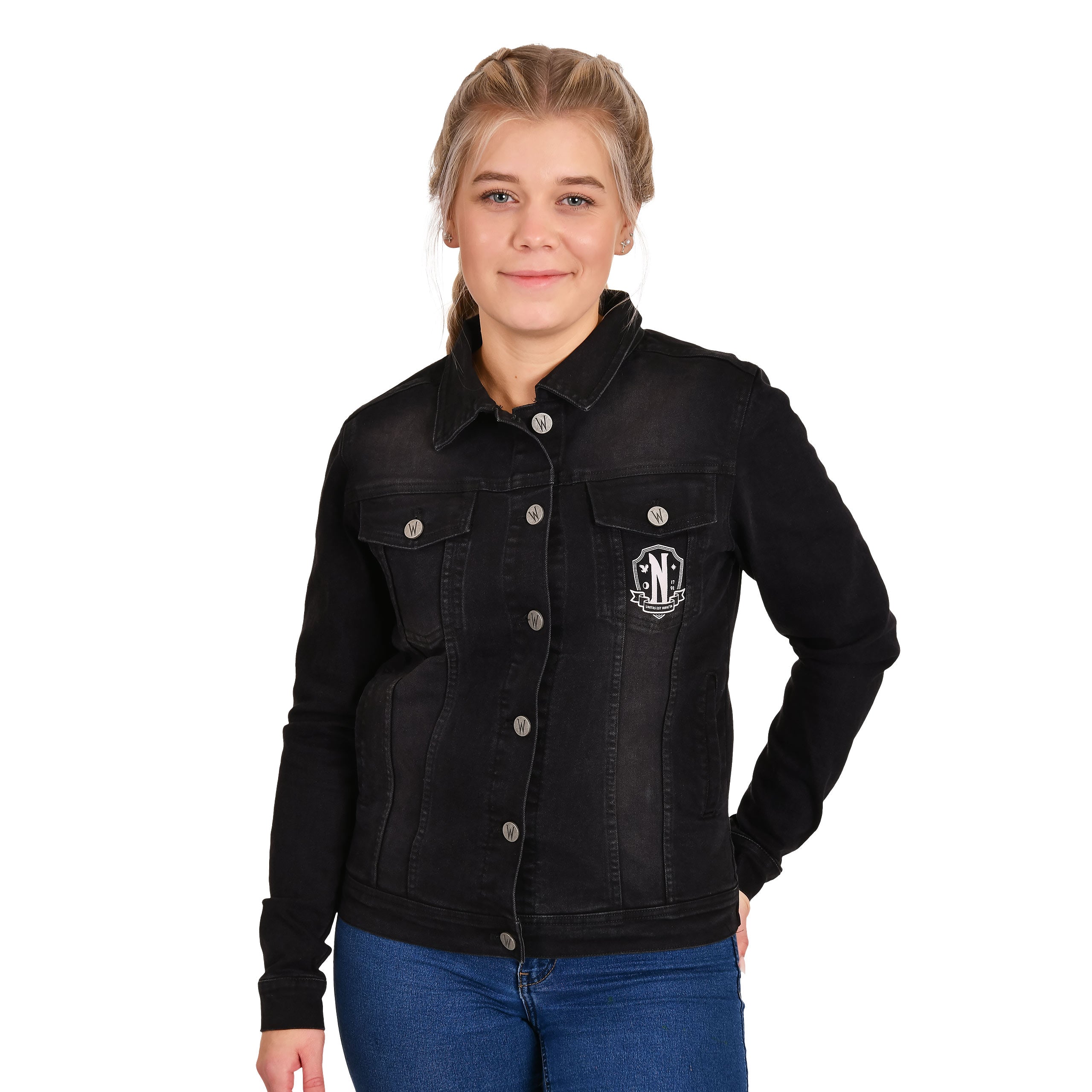 Product image Wednesday - Nevermore Academy Jeans Jacket Black
