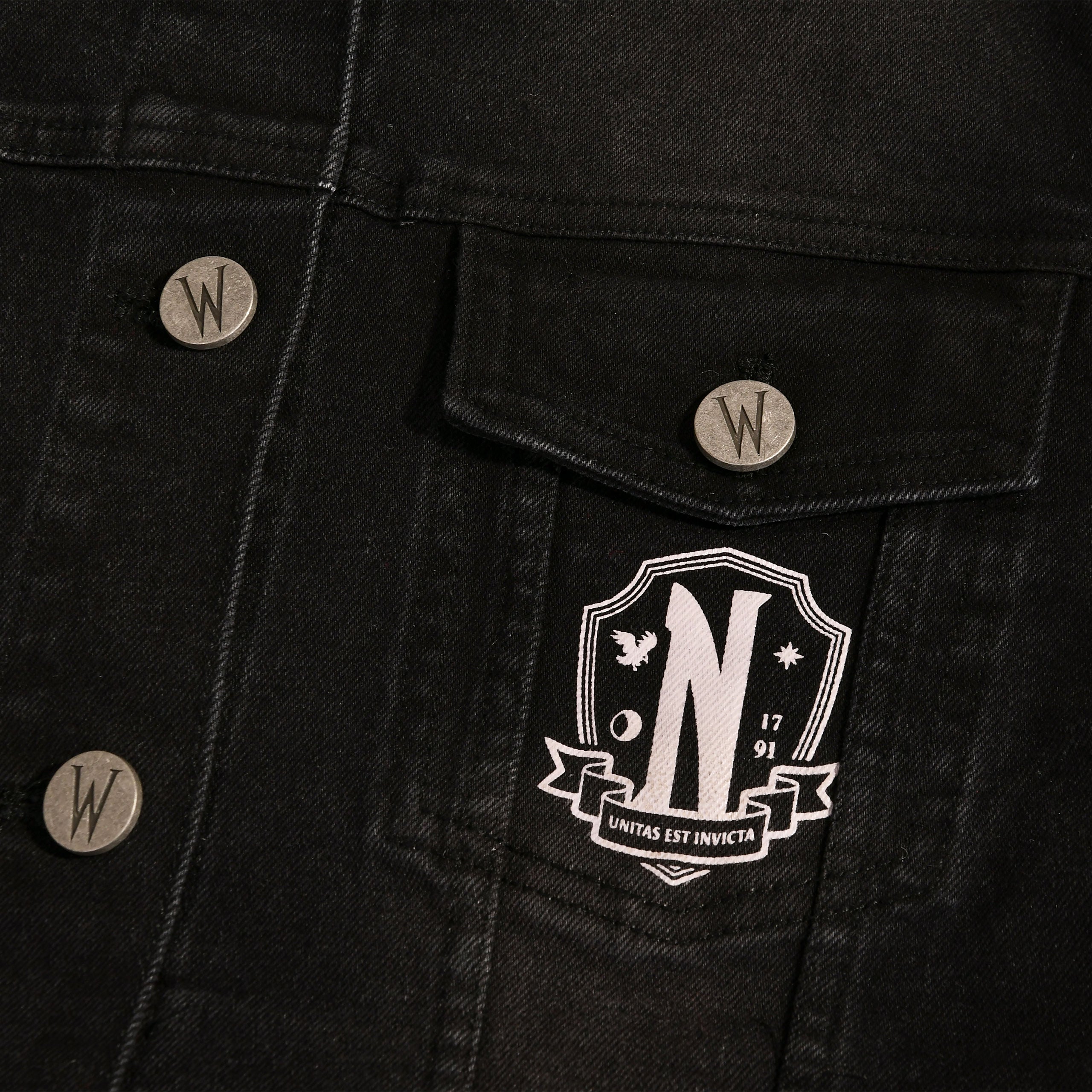 Product image Wednesday - Nevermore Academy Jeans Jacket Black