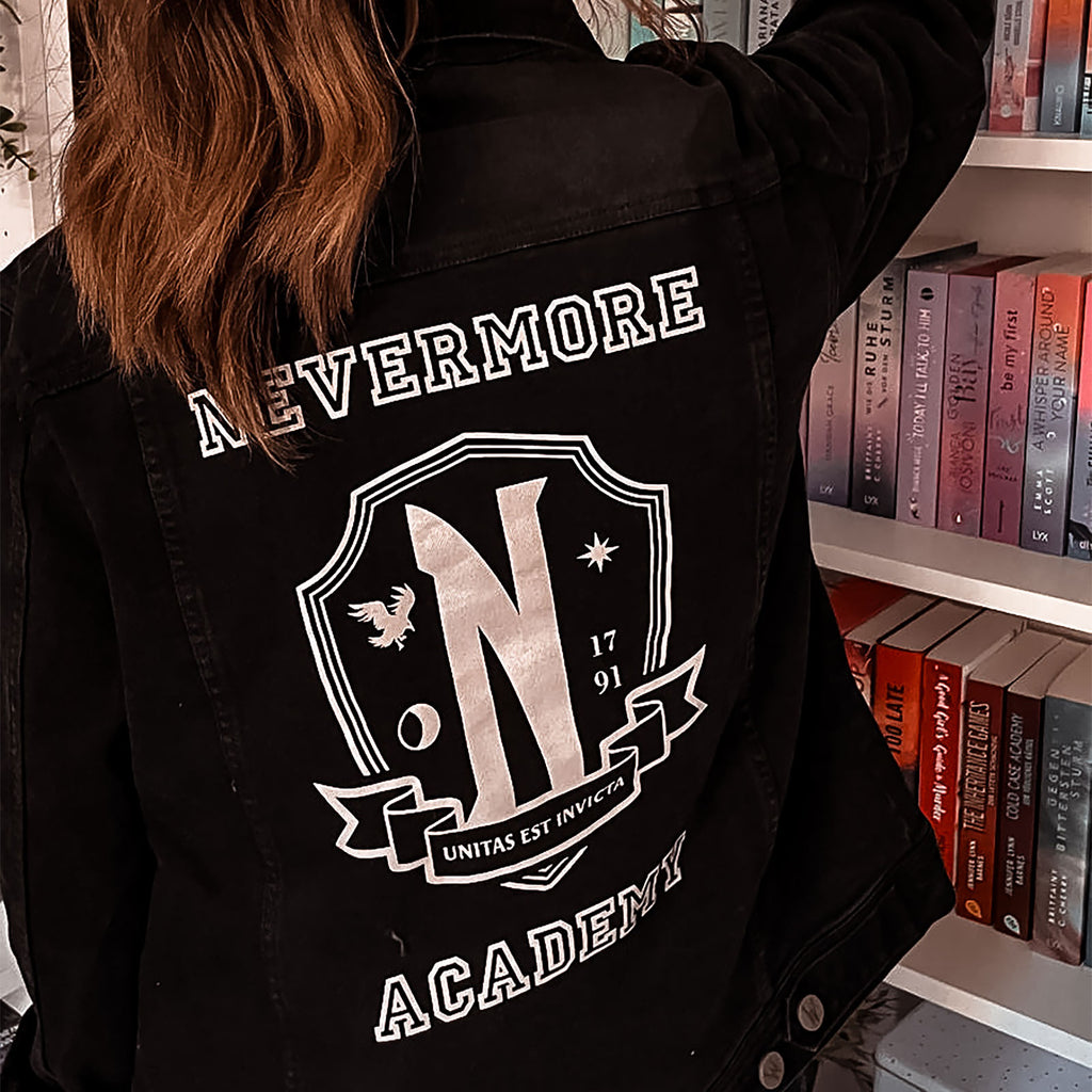 Product image Wednesday - Nevermore Academy Jeans Jacket Black