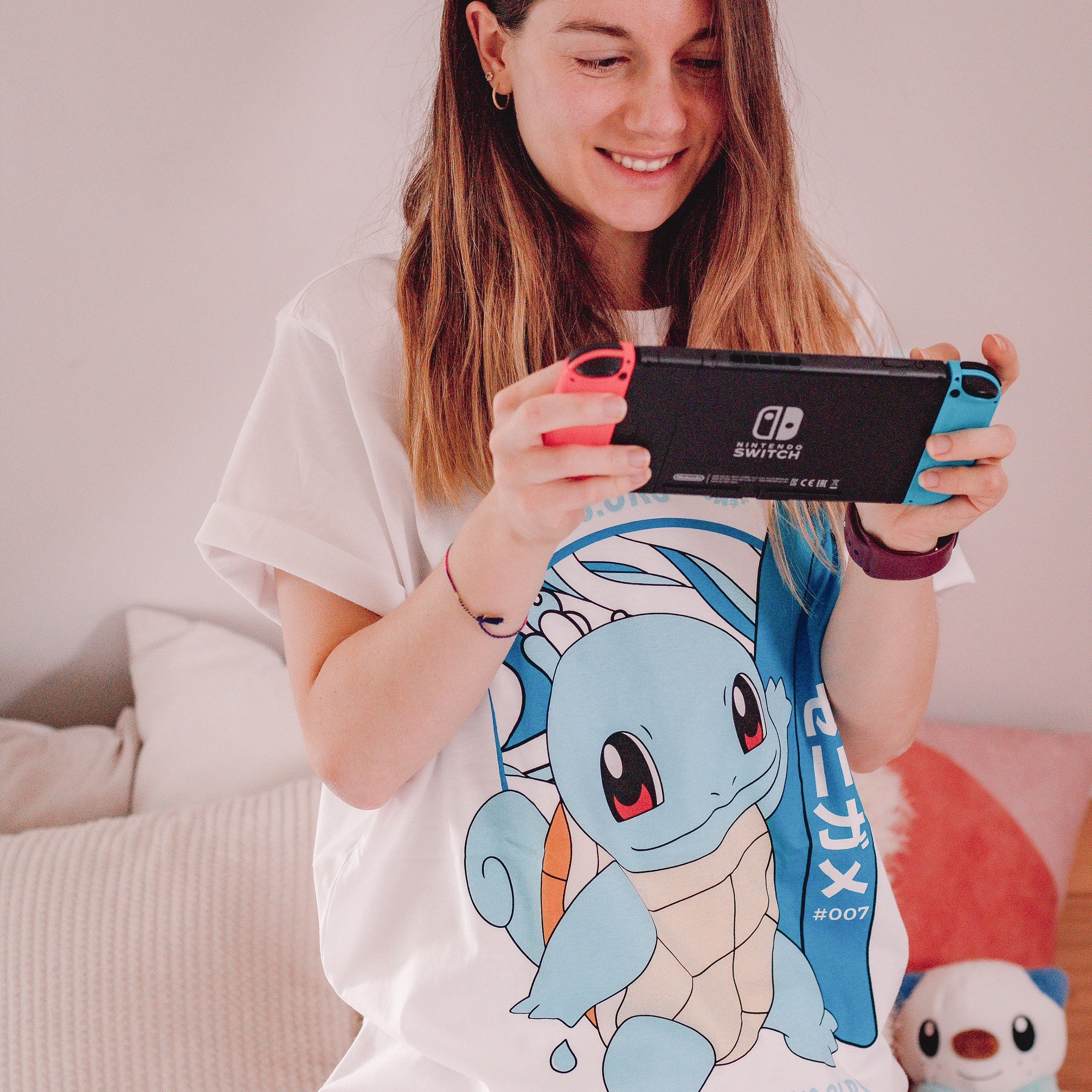 Product image Pokemon - Squirtle Surfer T-Shirt white