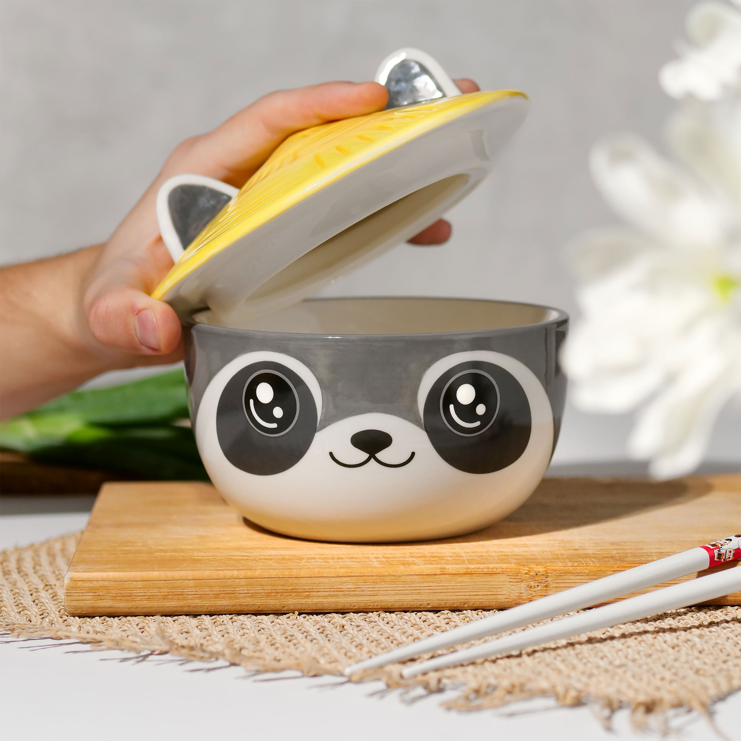 Product image Raccoon Kawaii Bowl with Lid for Anime Fans