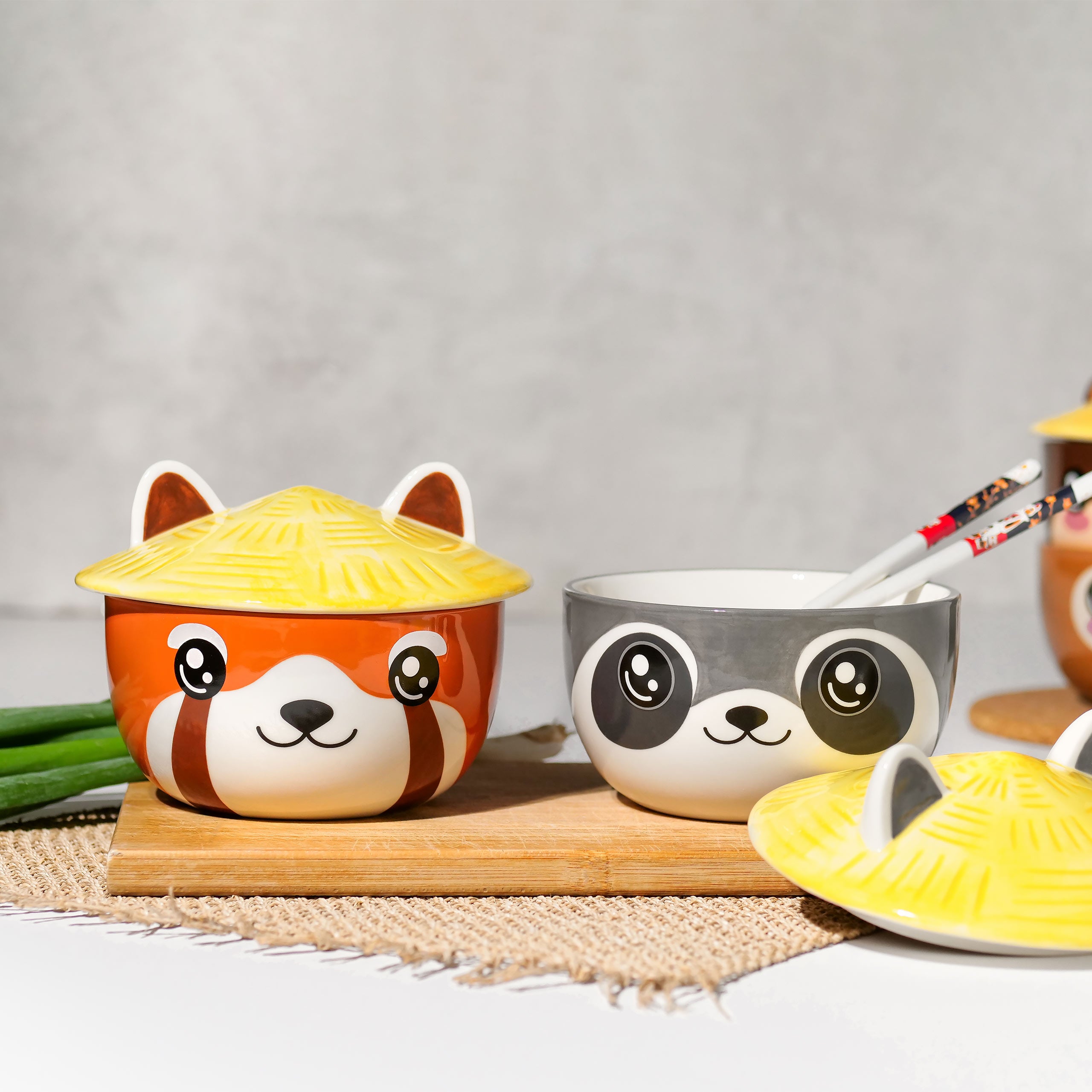 Product image Raccoon Kawaii Bowl with Lid for Anime Fans