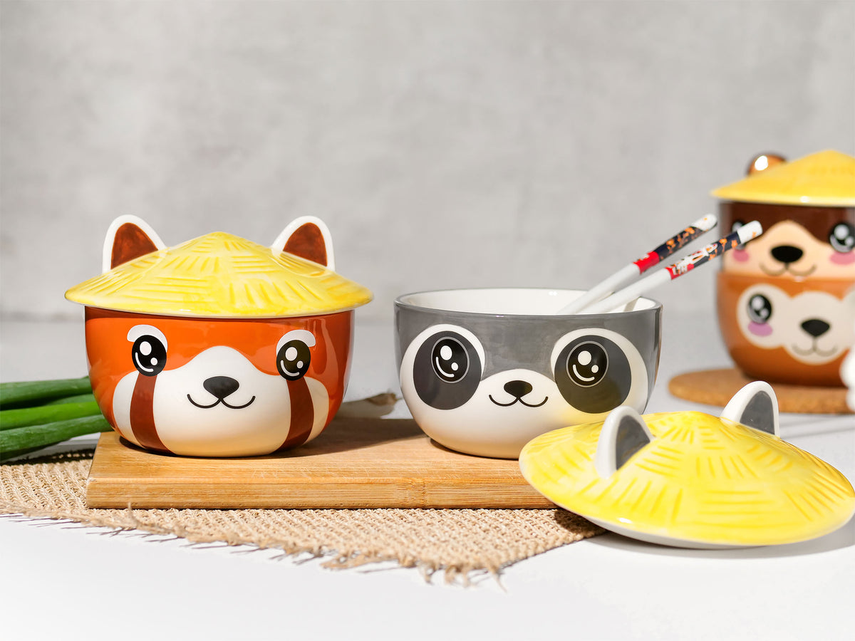 Product image Raccoon Kawaii Bowl with Lid for Anime Fans