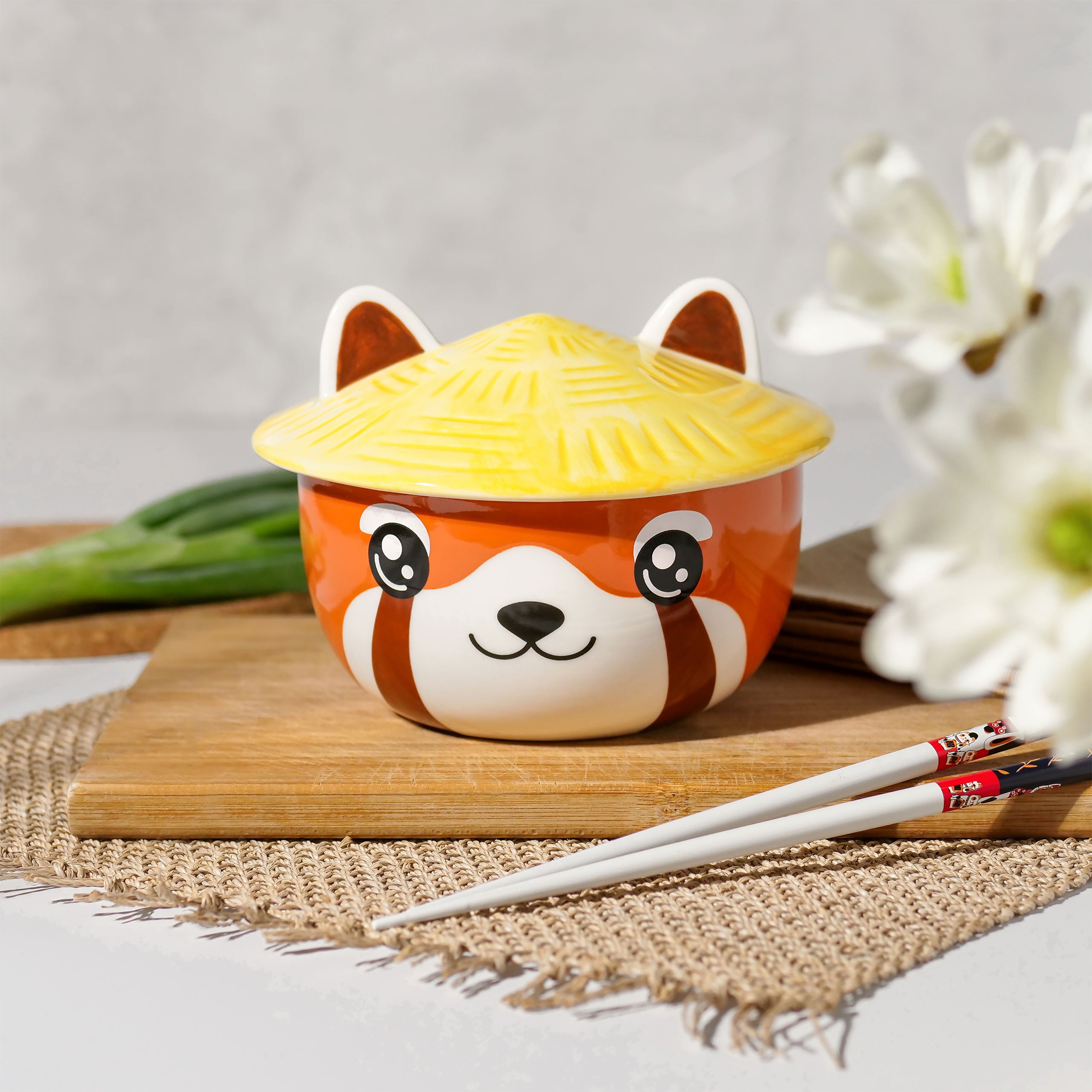 Product image Red Panda Kawaii Bowl with Lid for Anime Fans