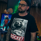 Product image Rocket Raccoon T-Shirt Black - Marvel