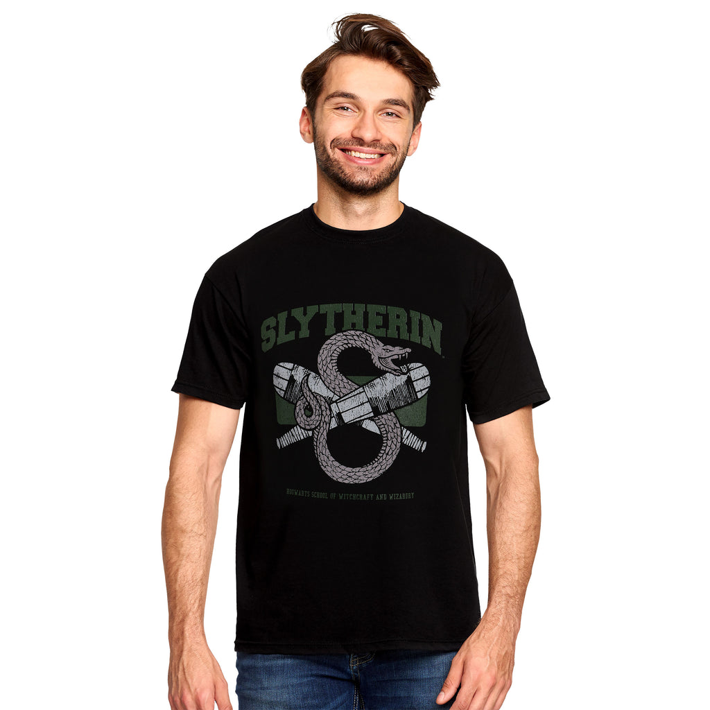 Product image Slytherin Quidditch College T-Shirt Black - Harry Potter