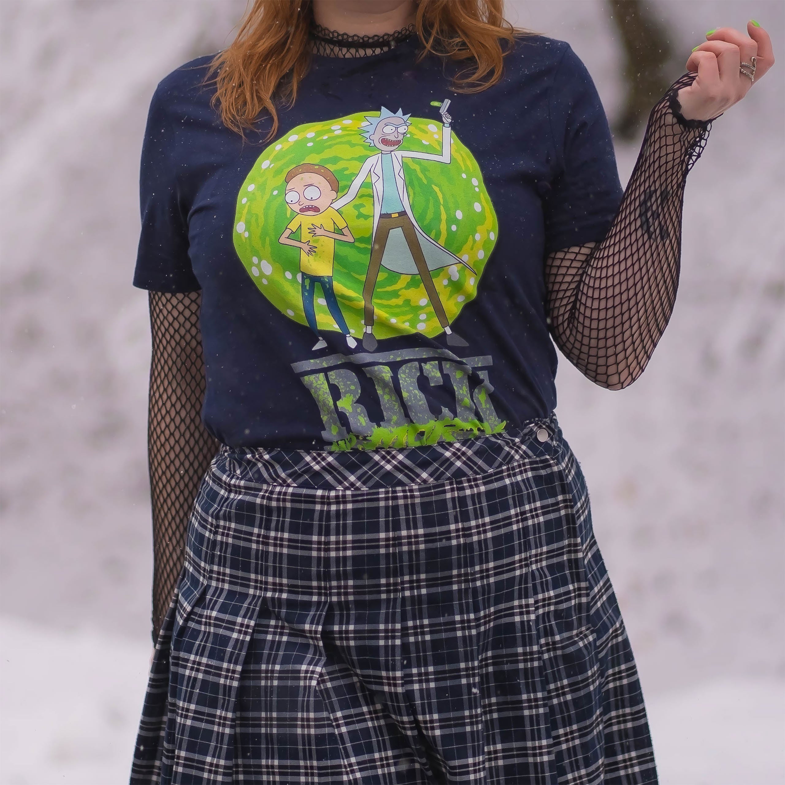Product image Rick and Morty - Portal T-Shirt blue