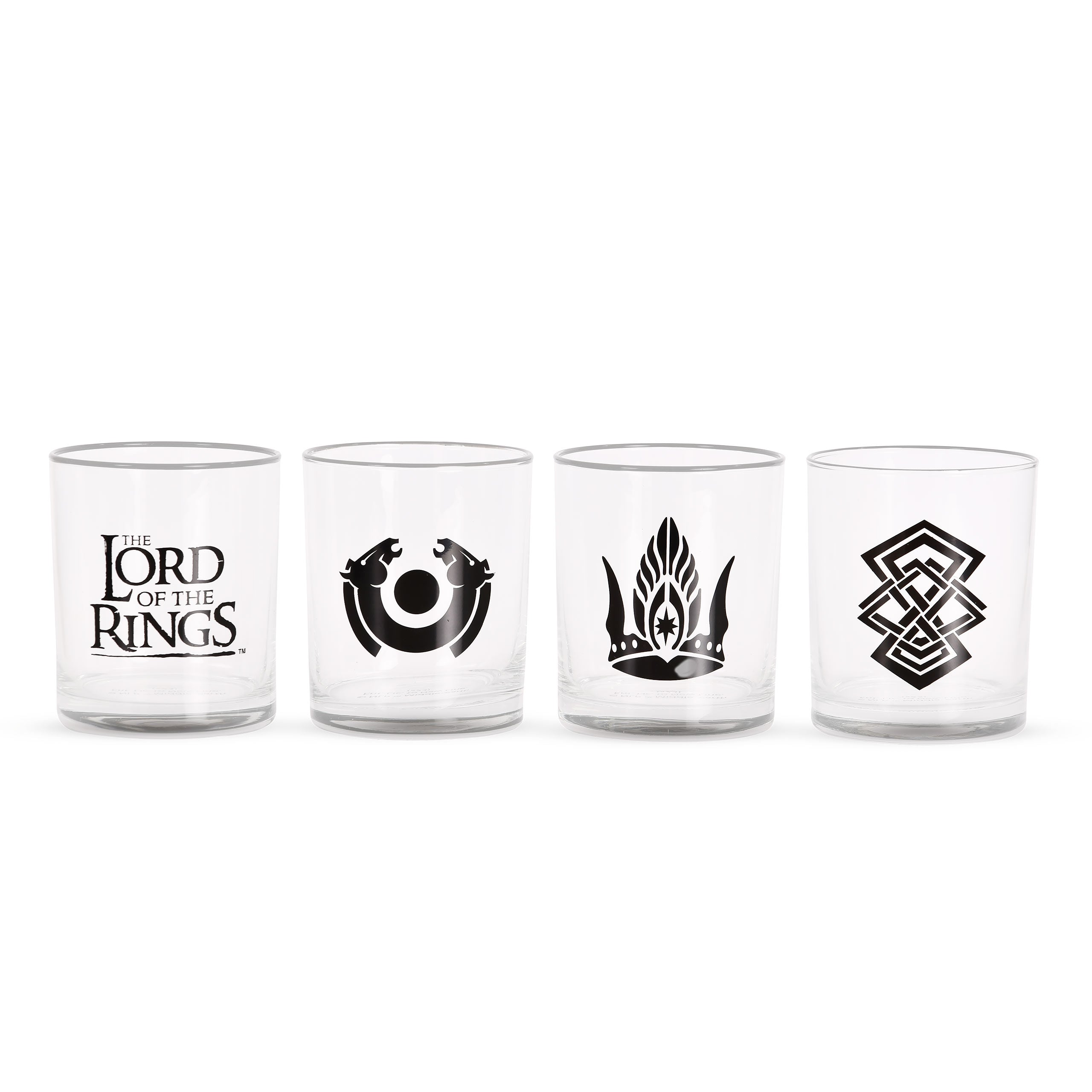 Product image Middle Earth Symbol Glasses 4-piece Set - The Lord of the Rings