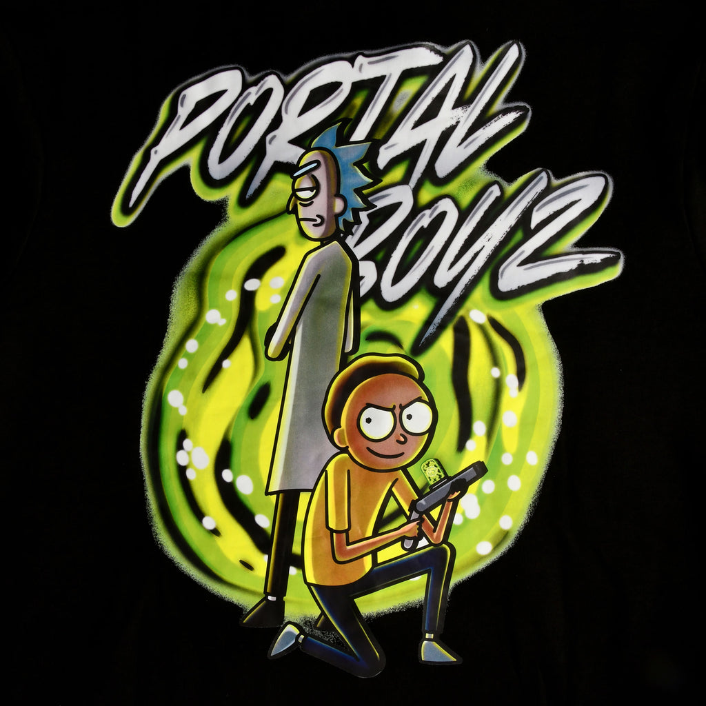 Product image Rick and Morty - Portal Boyz Glow in the Dark Hoodie Black