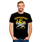Product image Hufflepuff Quidditch College T-Shirt Black - Harry Potter