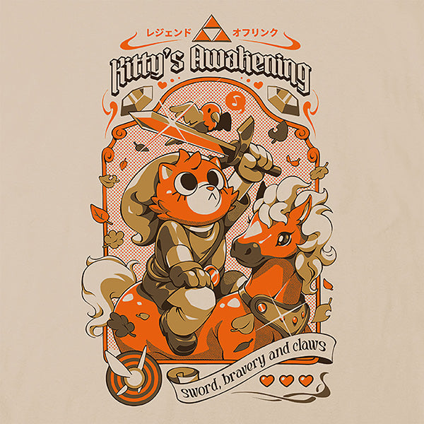 Product image Ilustrata - Kitty's Awakening T-Shirt beige