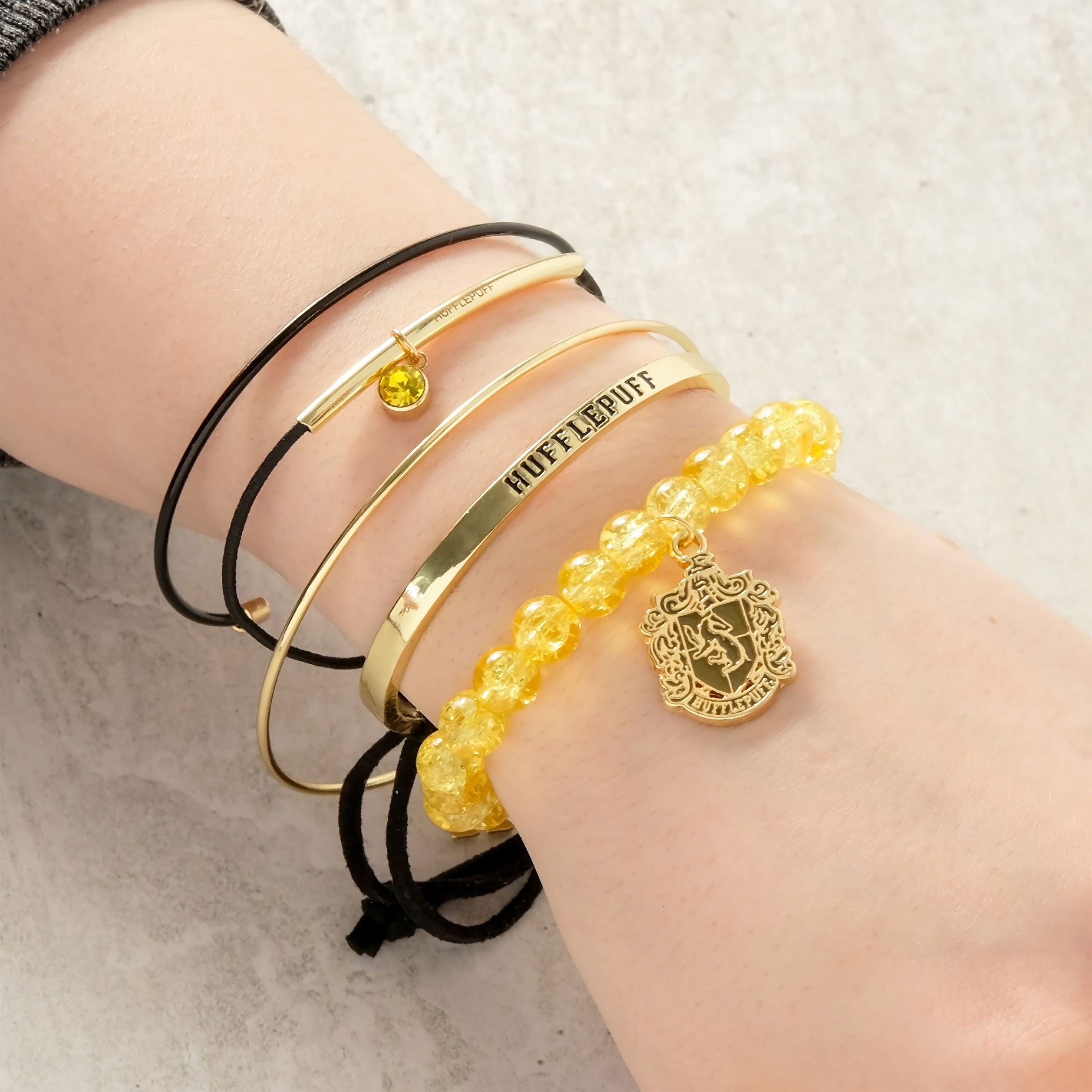 Product image Harry Potter - Hufflepuff Bracelets 5-Piece Set