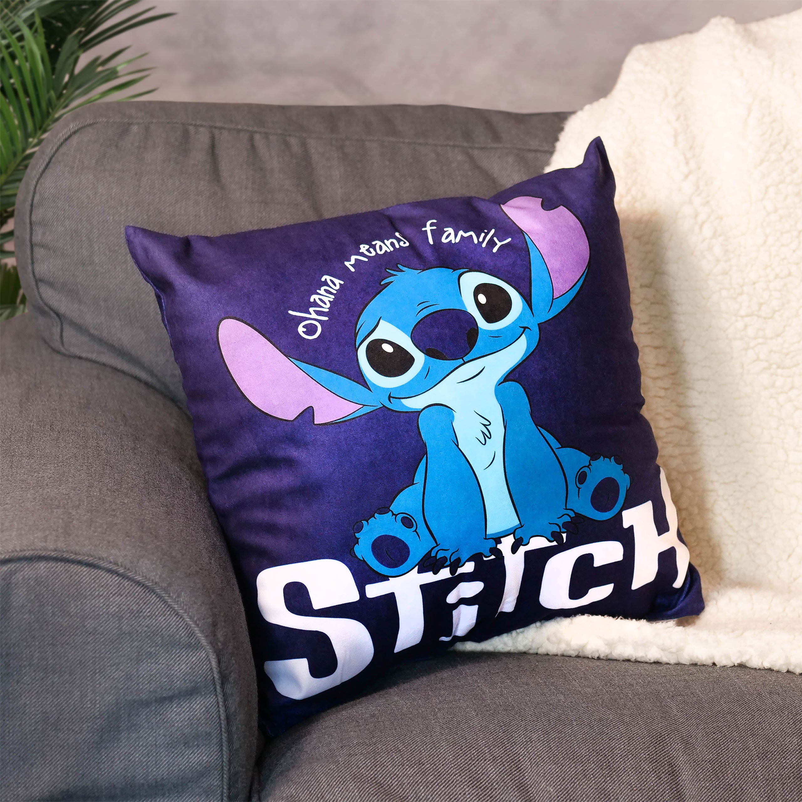 Product image Stitch Ohana Means Family Pillow - Lilo & Stitch