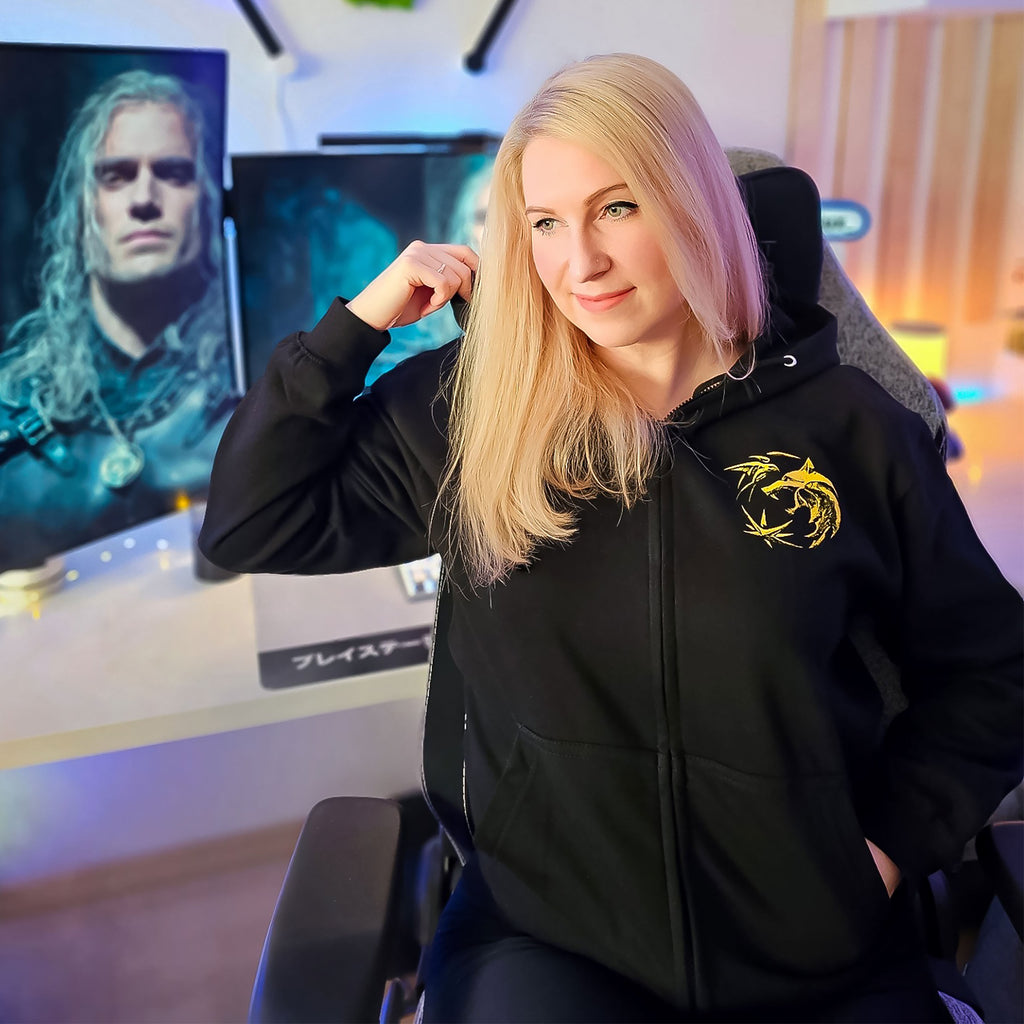 Product image Witcher - Geralt White Wolf Hoodie Black