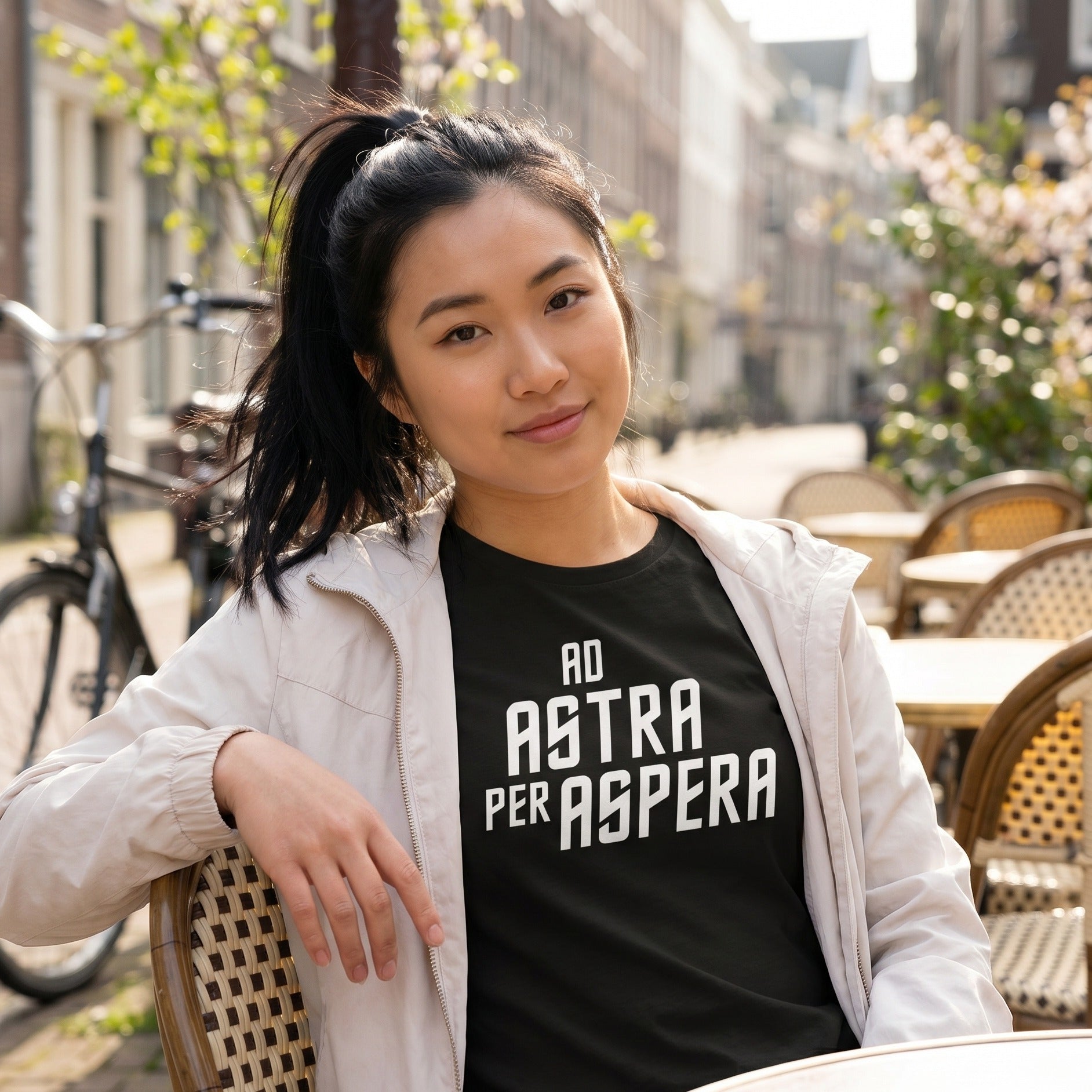 Product image Ad Astra Per Aspera T-Shirt for Star Trek Fans Black