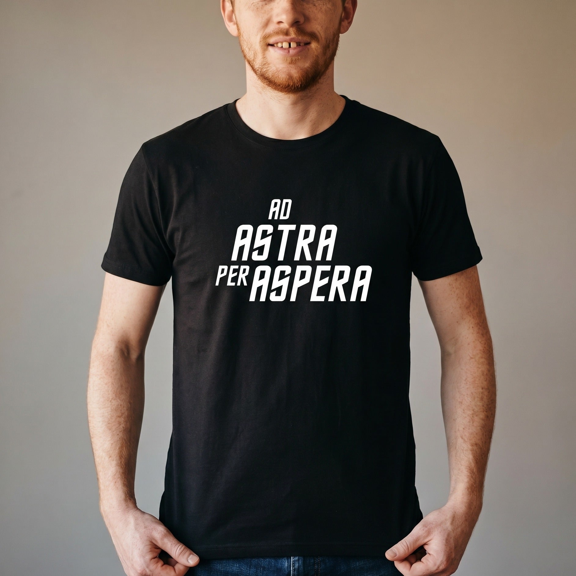 Product image Ad Astra Per Aspera T-Shirt for Star Trek Fans Black