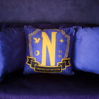 Product image Wednesday - Nevermore Academy Logo Cushion