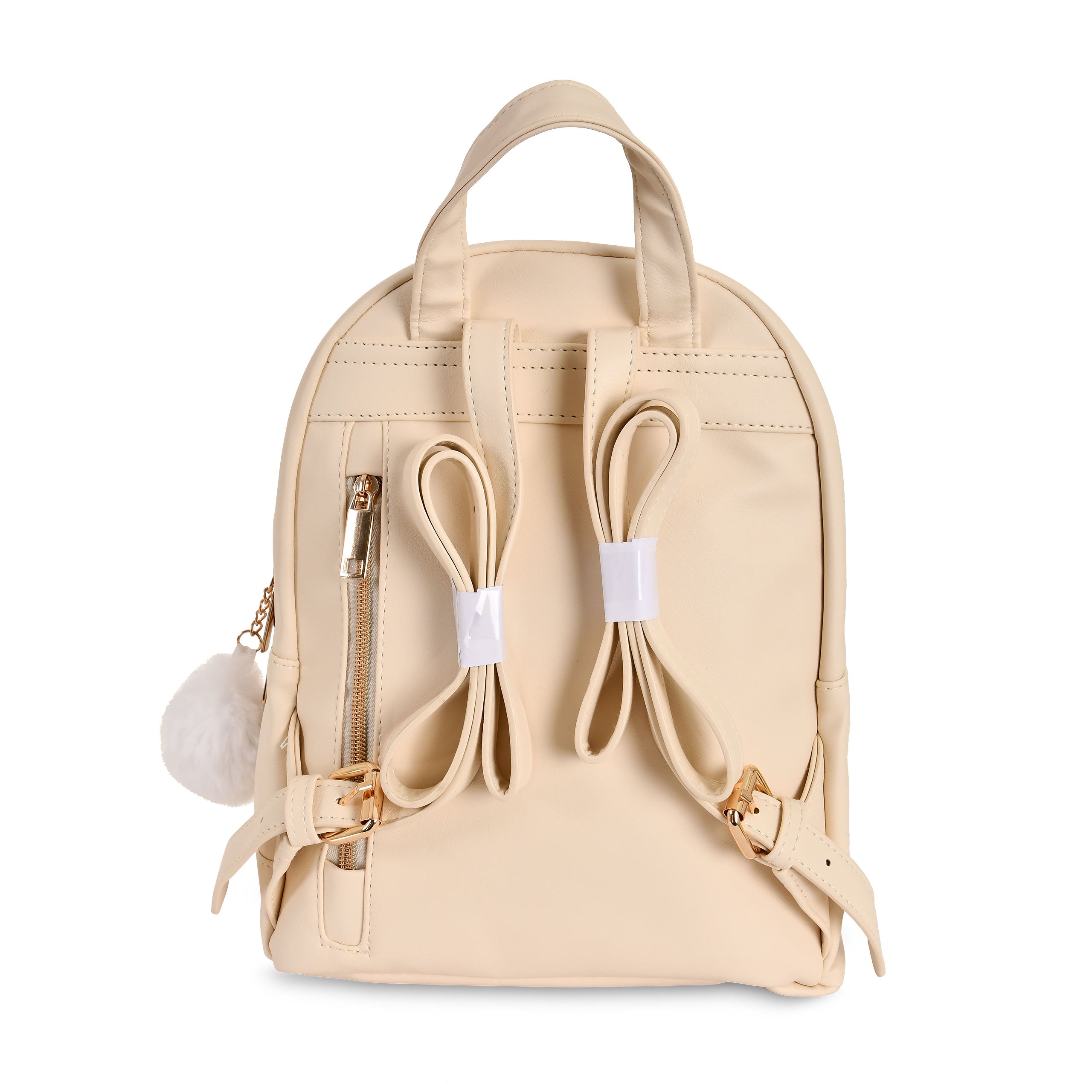 Product image Ilustrata - Dark Ramen Backpack with Pom Pom Pendant beige