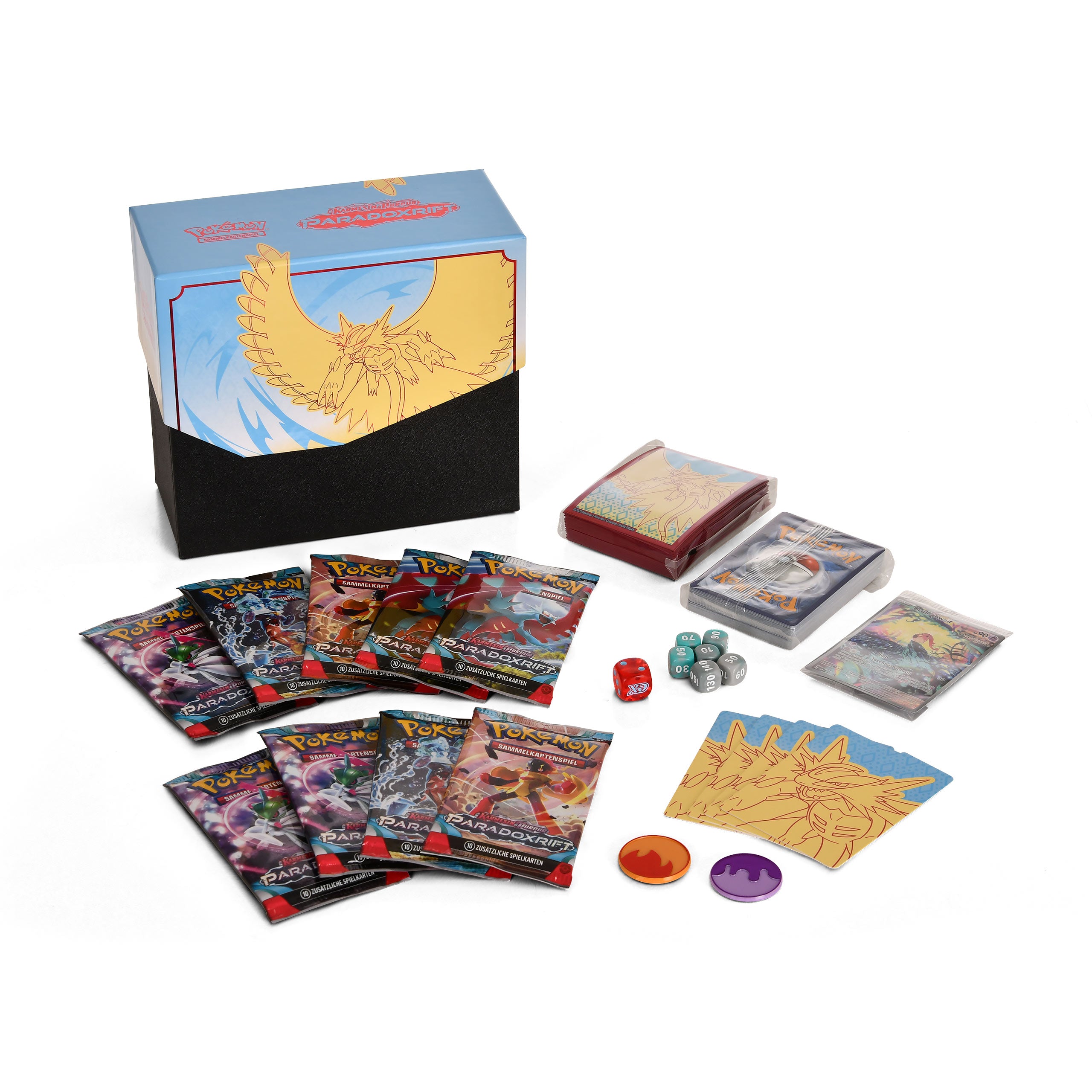 Product image Pokemon - Crimson & Purple Thundersickle Top Trainer Box
