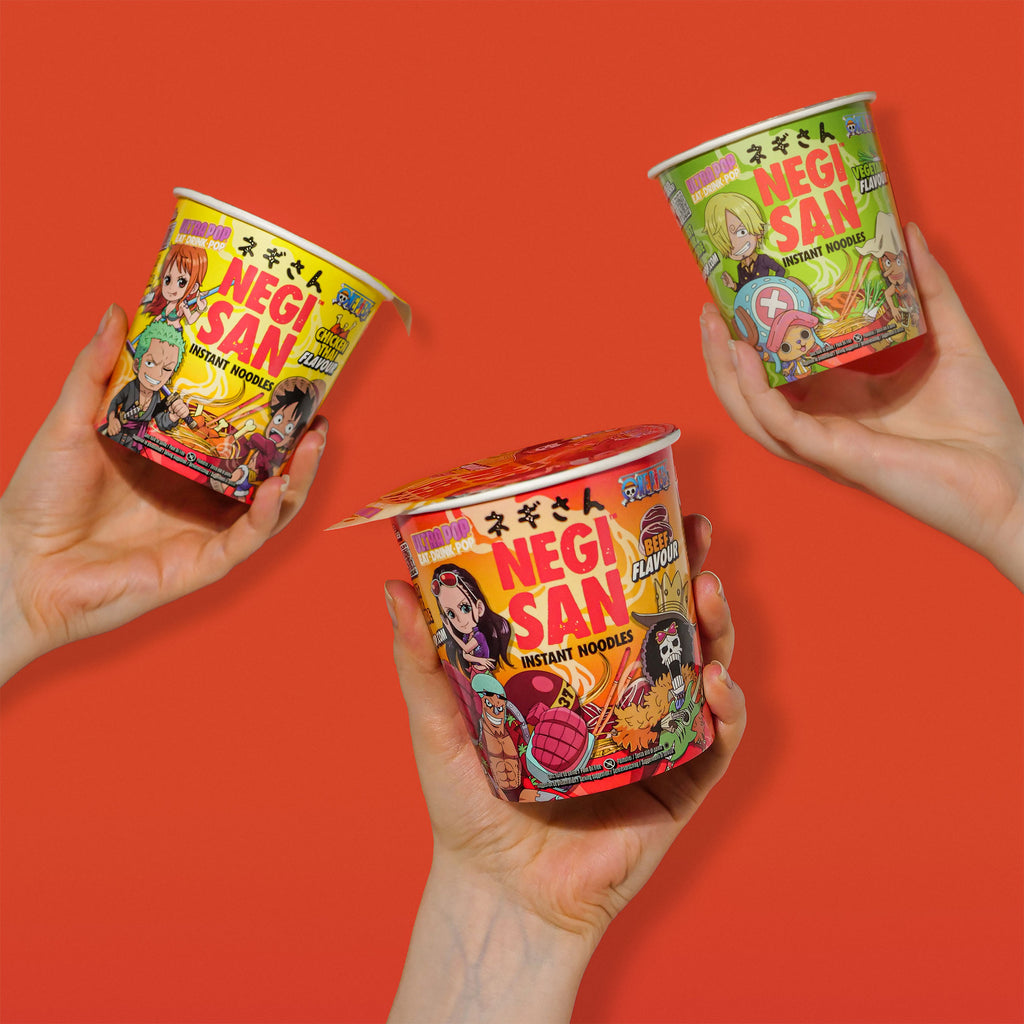 Product image One Piece Ramen - Robin, Franky and Brook Beef Instant Noodles