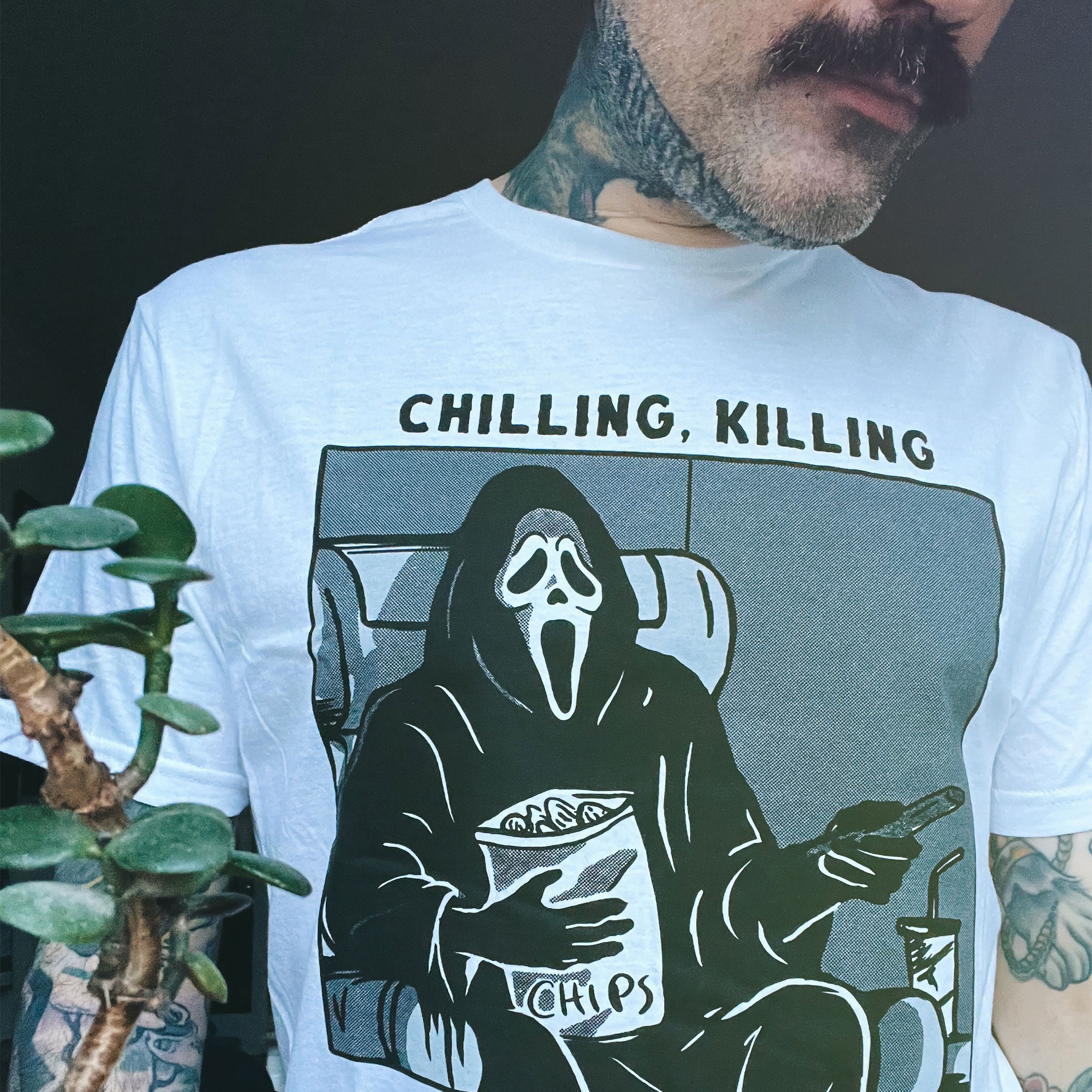 Product image Ghost Face - Chilling, Killing T-Shirt white