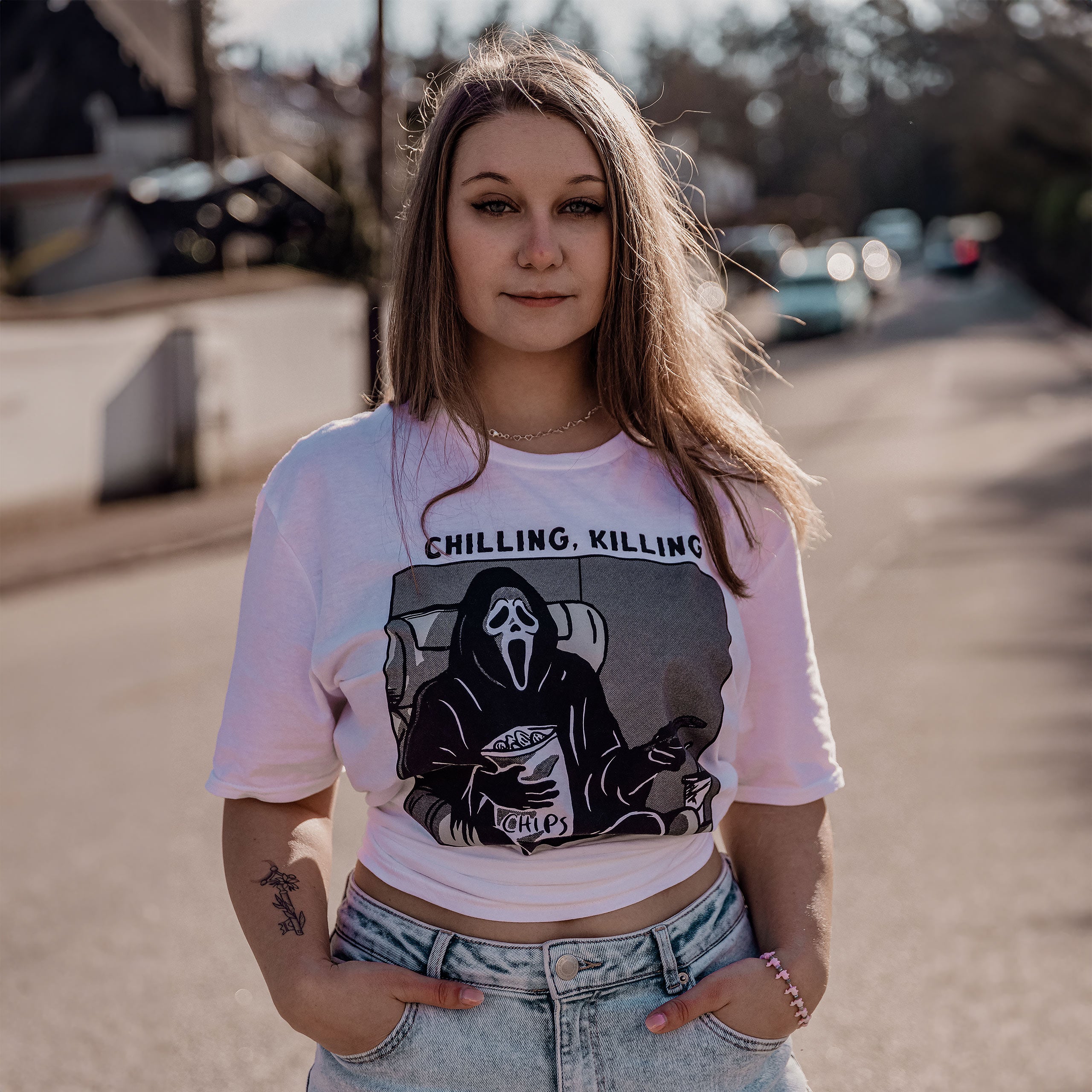 Product image Ghost Face - Chilling, Killing T-Shirt white