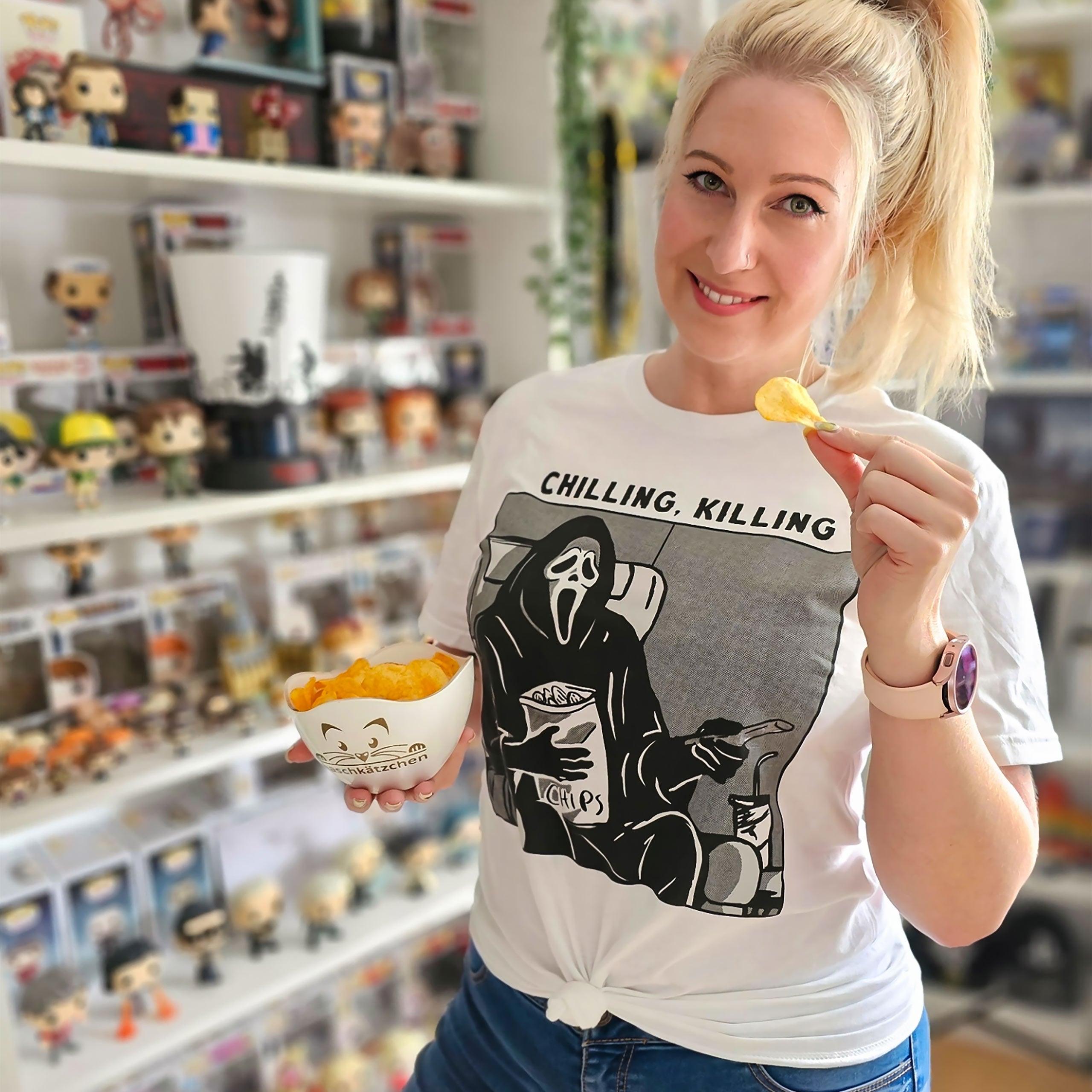 Product image Ghost Face - Chilling, Killing T-Shirt white