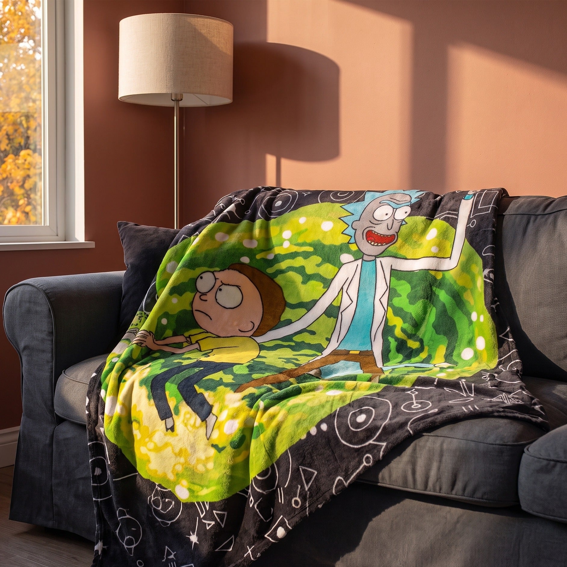 Product image Rick and Morty - Portal Fleece Blanket